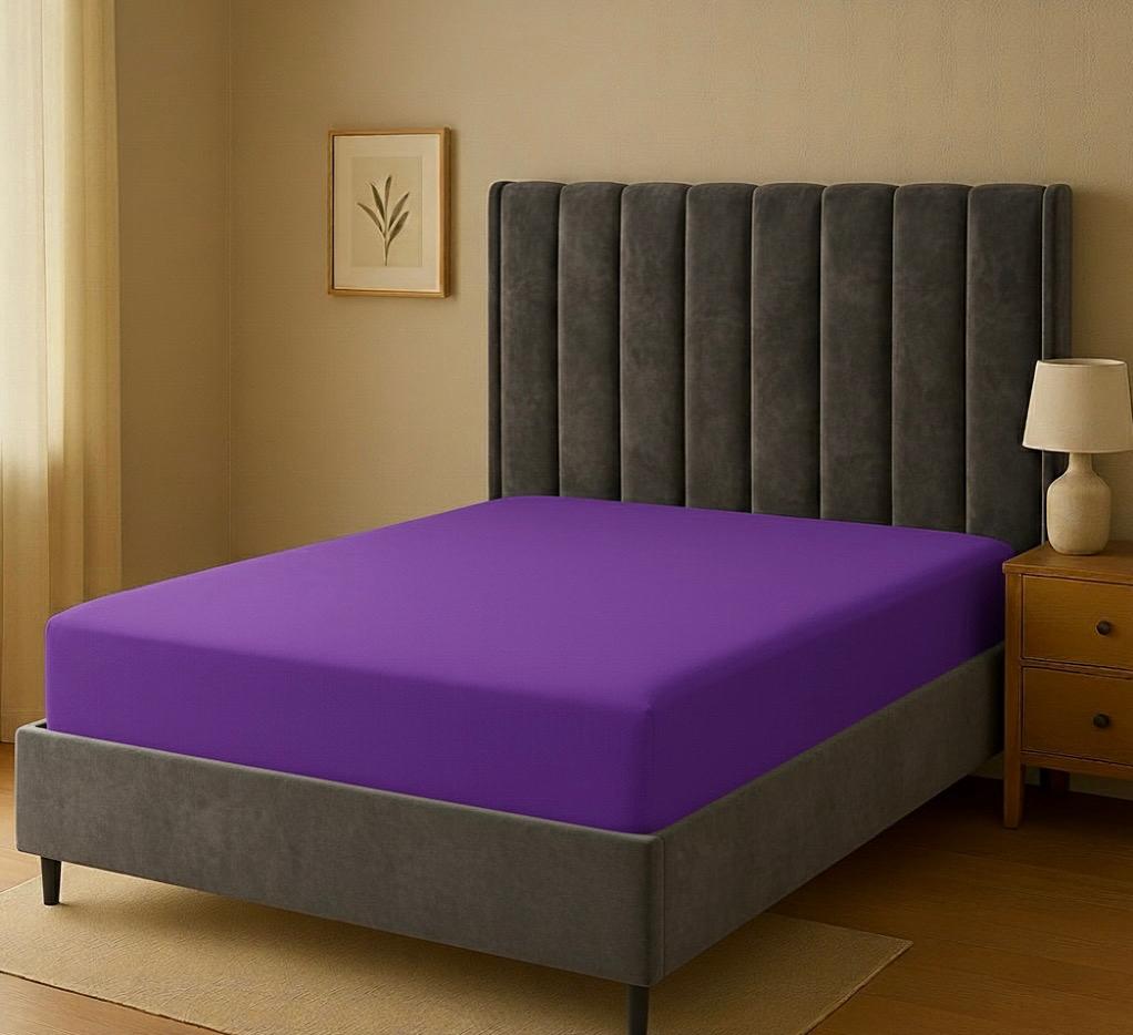 MOR PENYE LASTİKLİ ÇARŞAF YATAĞI TAM SARAR,KAYMAZ.