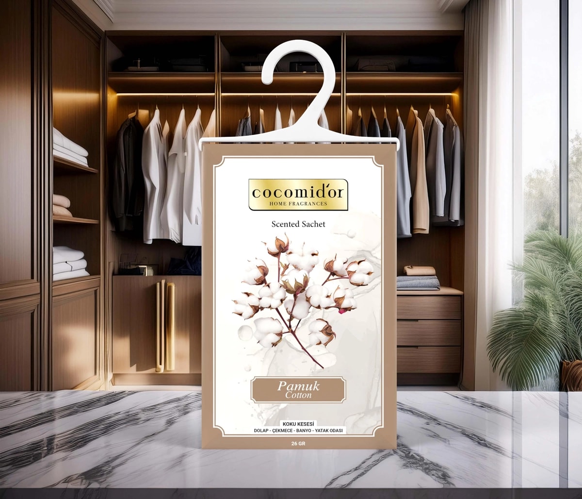 Askılı Dolap Kokusu Pamuk Cotton