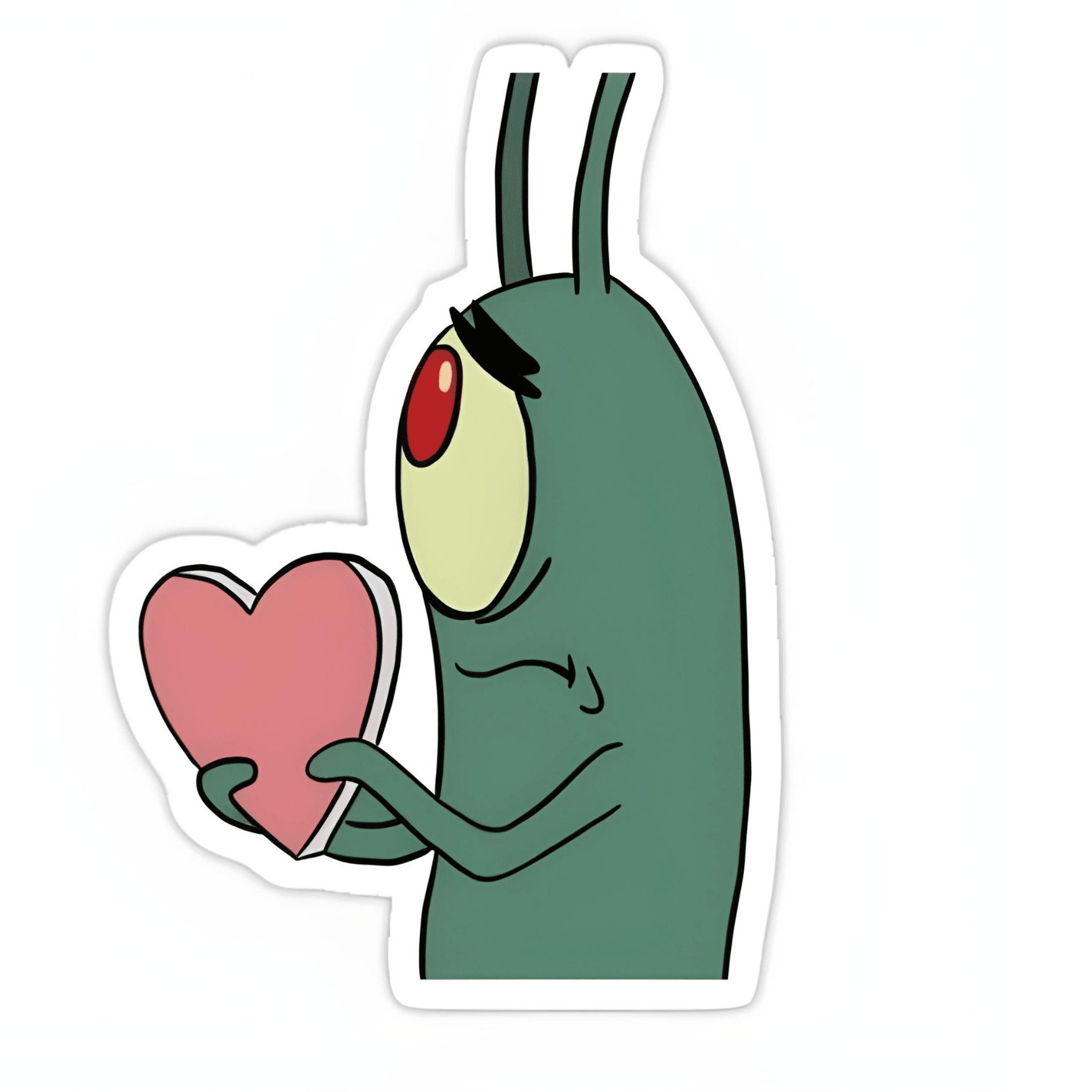 Heart of Plankton sticker 6cm