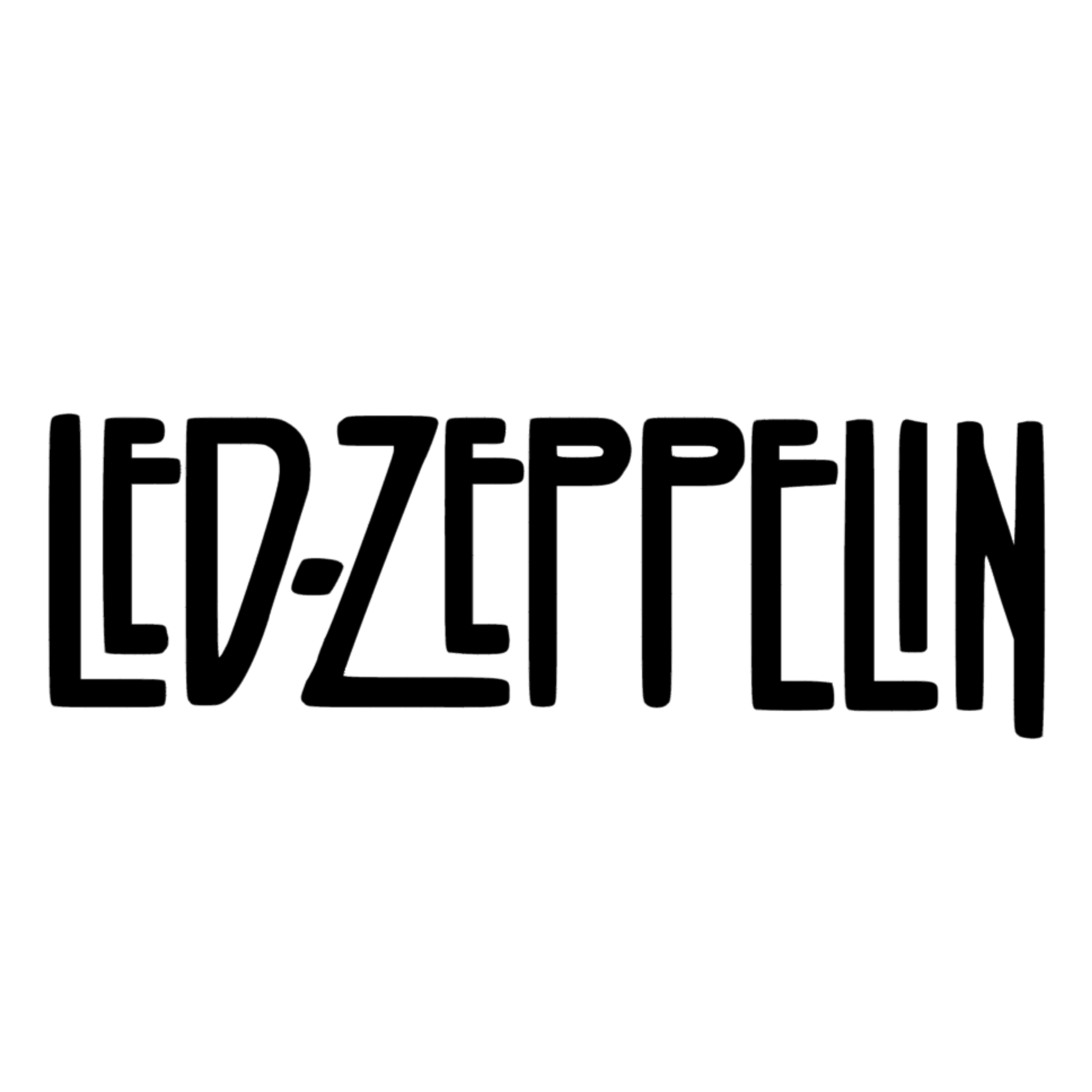 Led Zepplin şeffaf sticker 6cm
