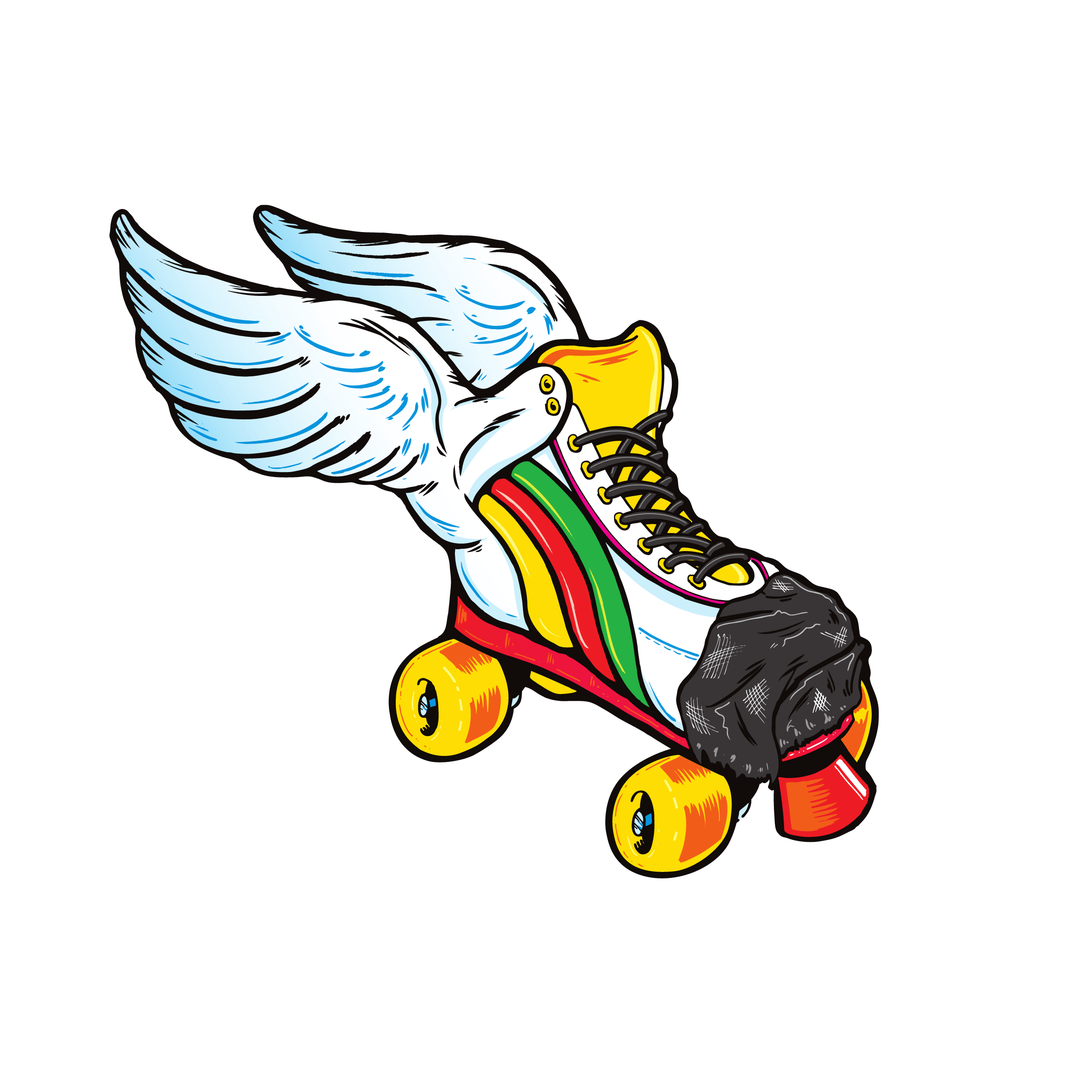 Roller Wings şeffaf 6cm