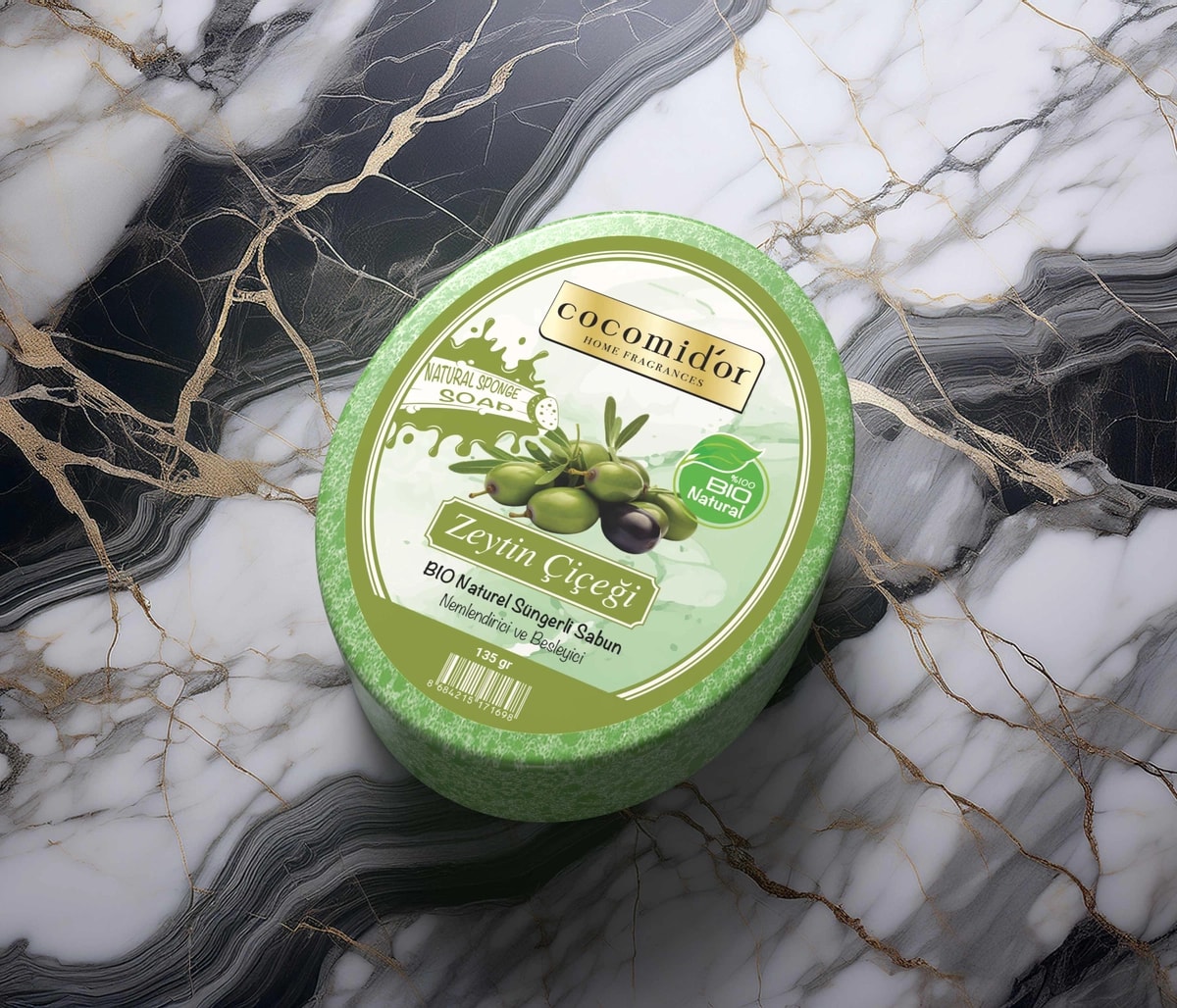 Süngerli Sabun Zeytin Çiçeği Olive