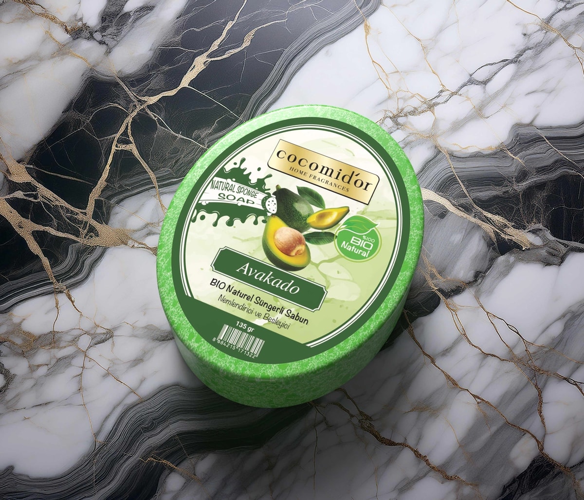 Süngerli Sabun Avocado Kokulu