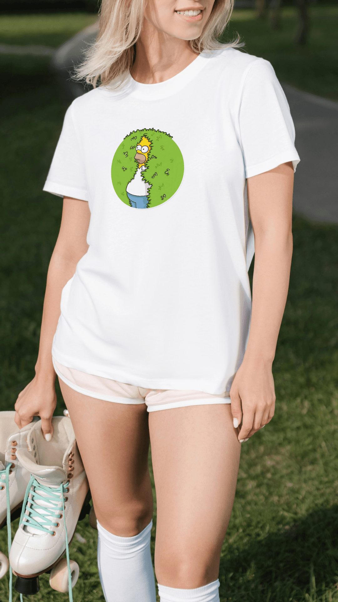 The Simpsons baskılı tshirt