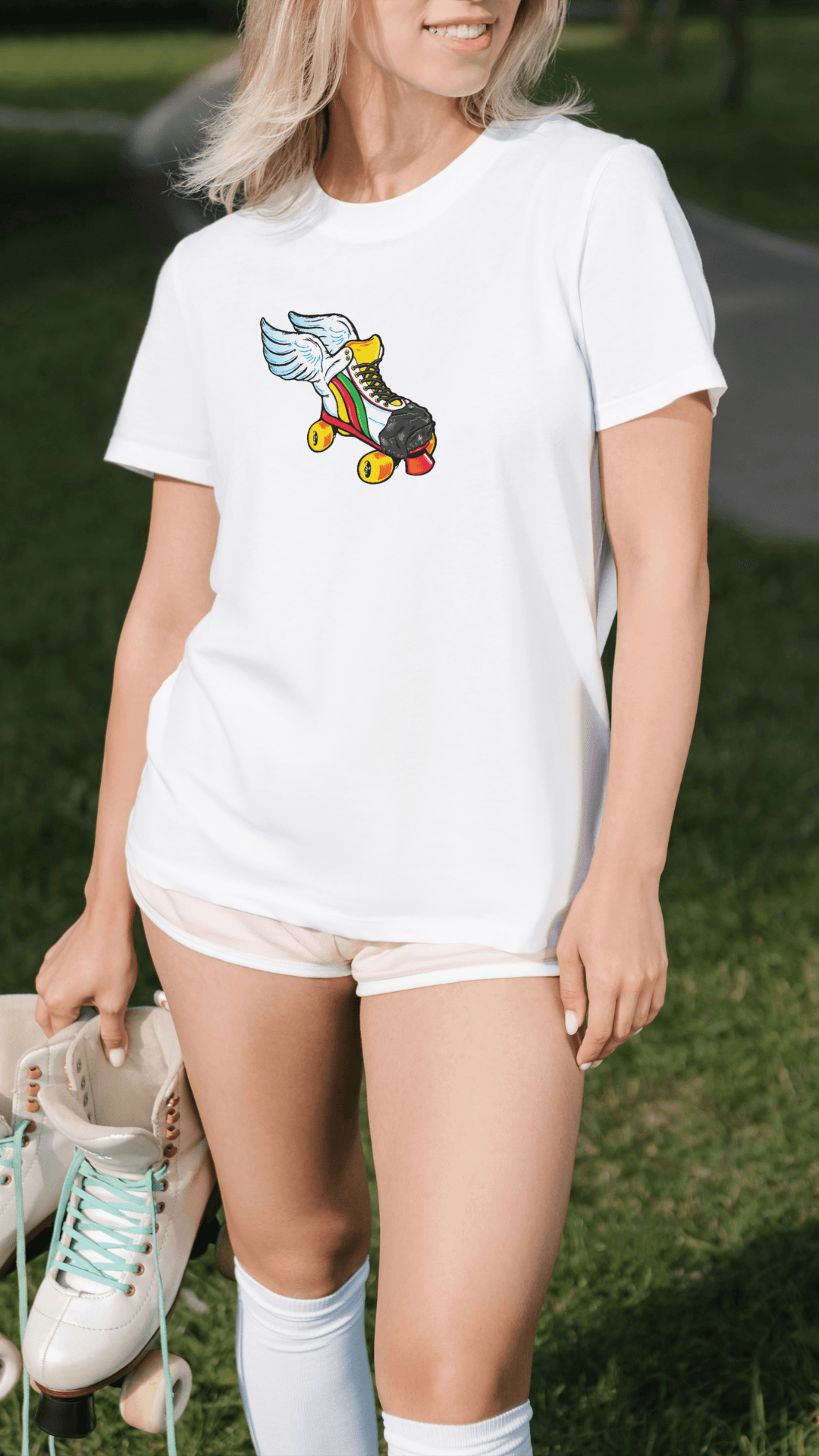 Roller of Olimpos baskılı tshirt