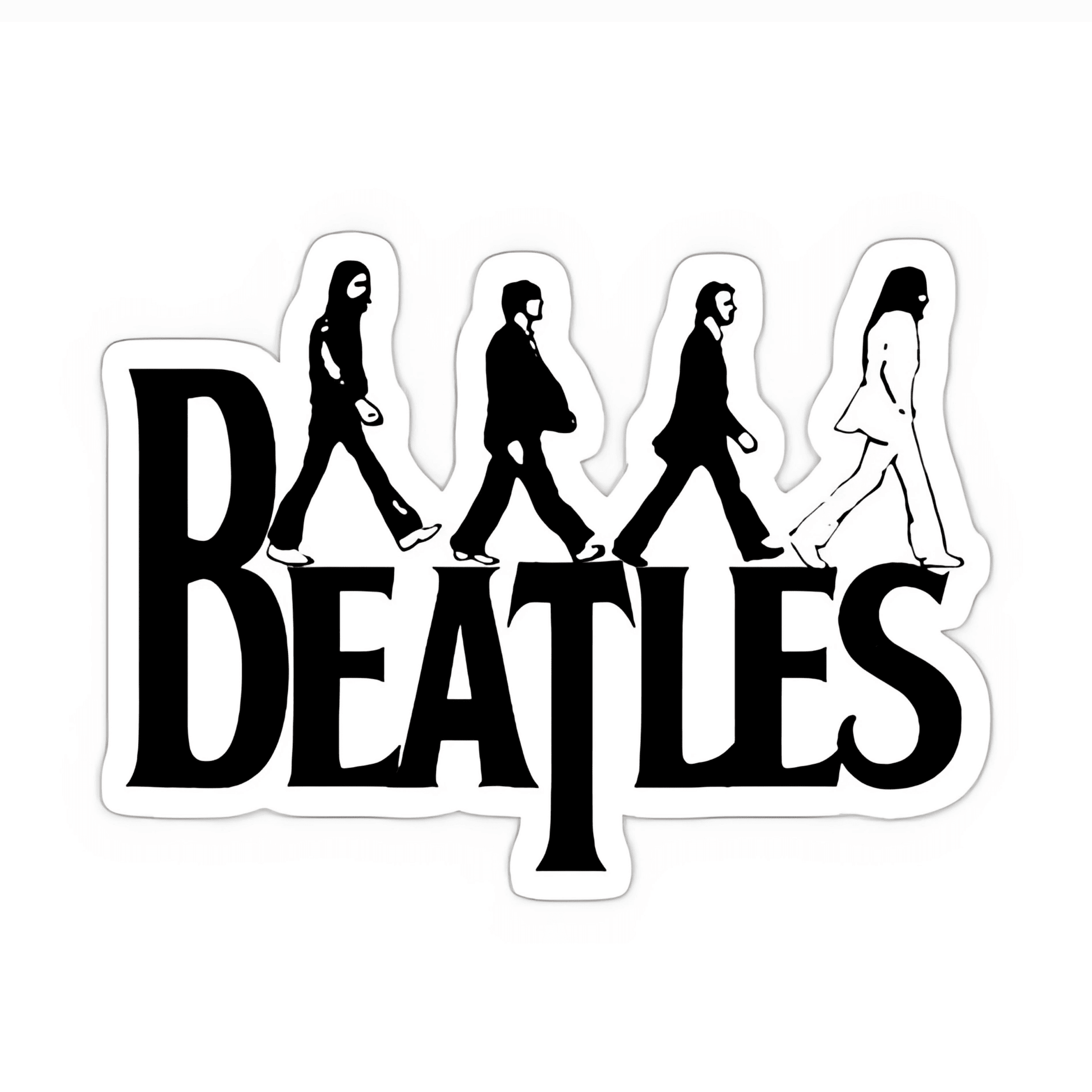 Beatles sticker şeffaf 6cm