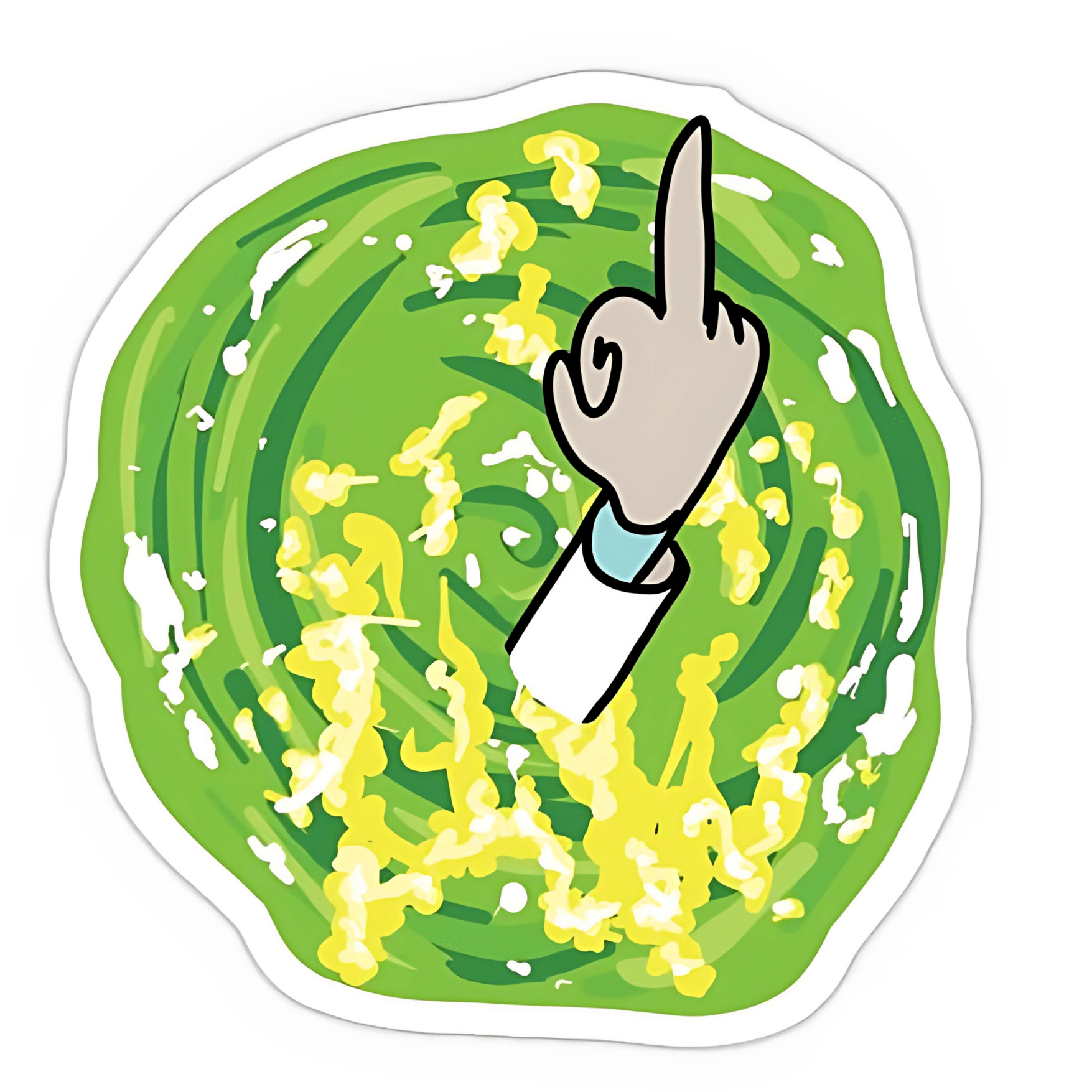 Portal of Rick and Morty sticker 6cm