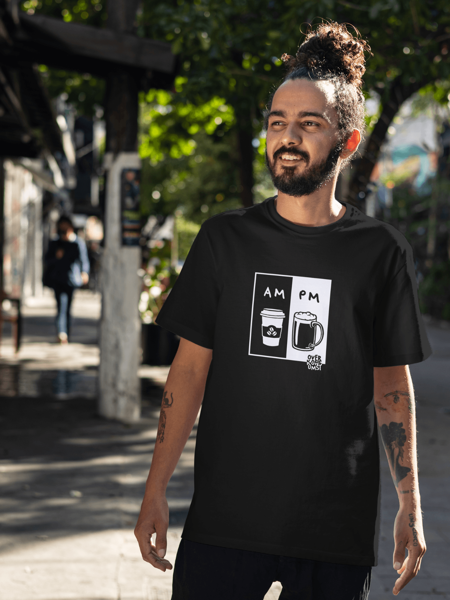 Coffee and Beer baskılı tshirt byanatoli