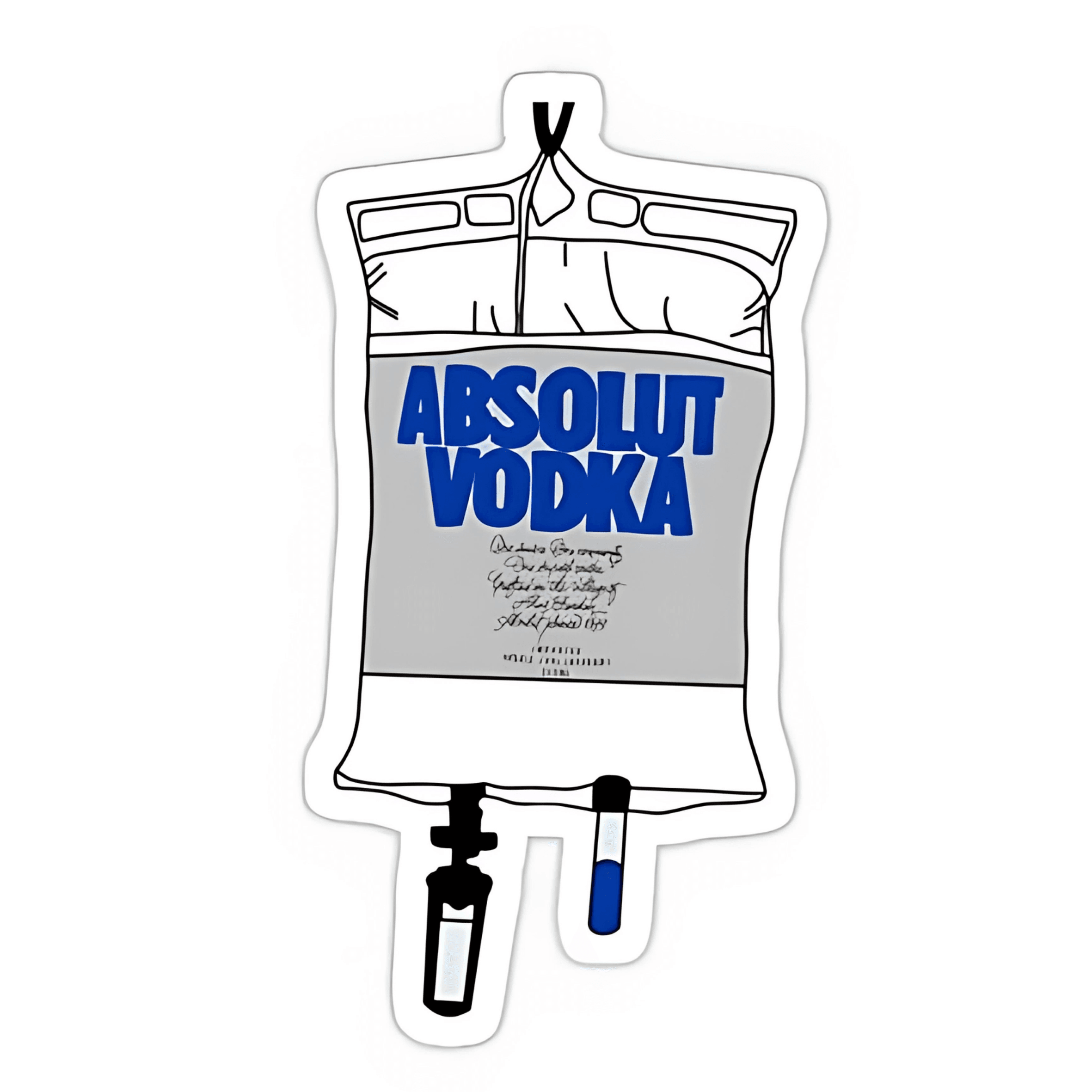 Absolud V sticker şeffaf 6cm