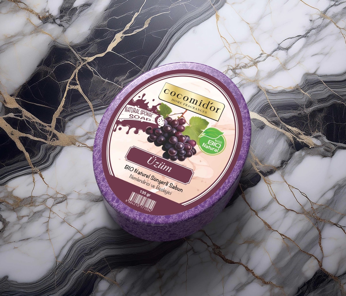 Süngerli Sabun Üzüm Kokulu 