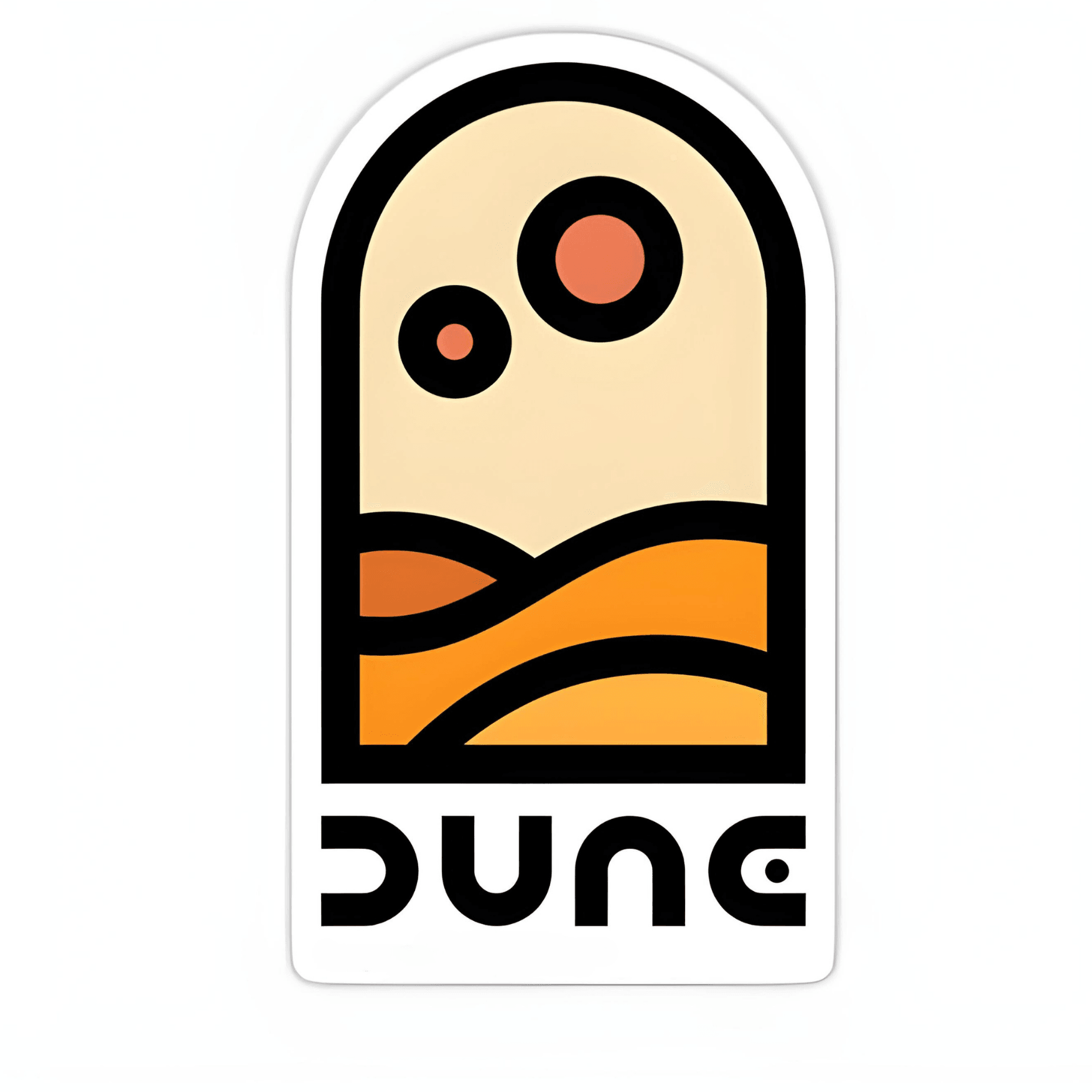 Dune v2 sticker 6cm