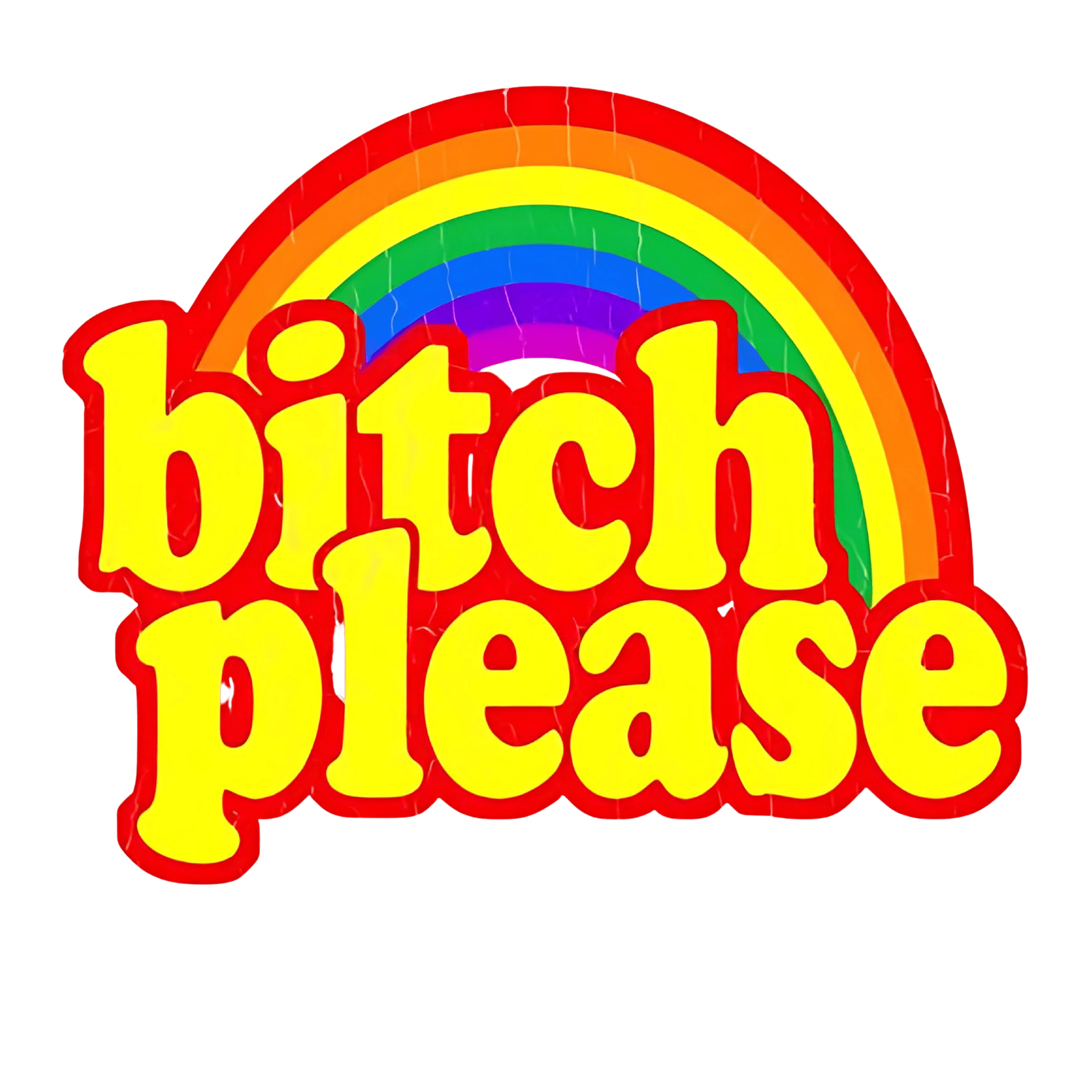 Bitch Please şeffaf sticker 6cm