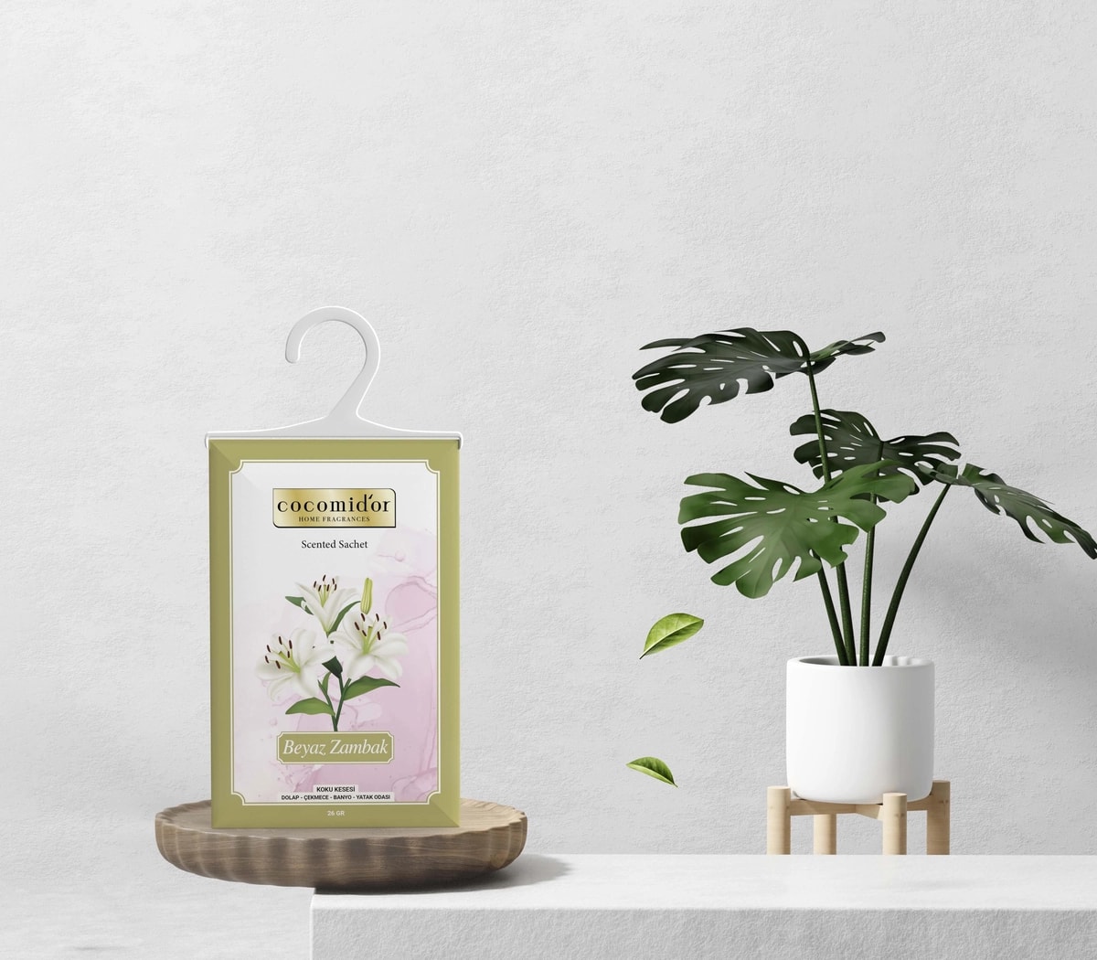 Dolap Kokusu Askılı Beyaz Zambak