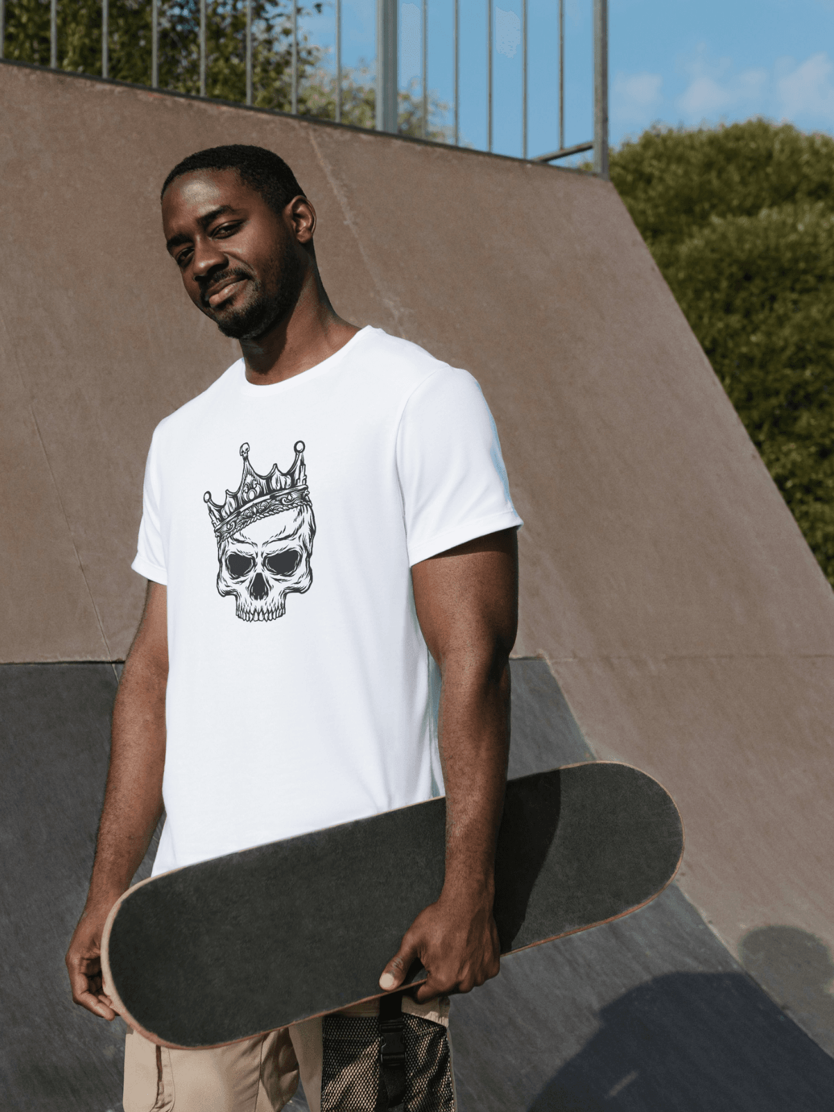 King Of Death baskılı tshirt byanatoli
