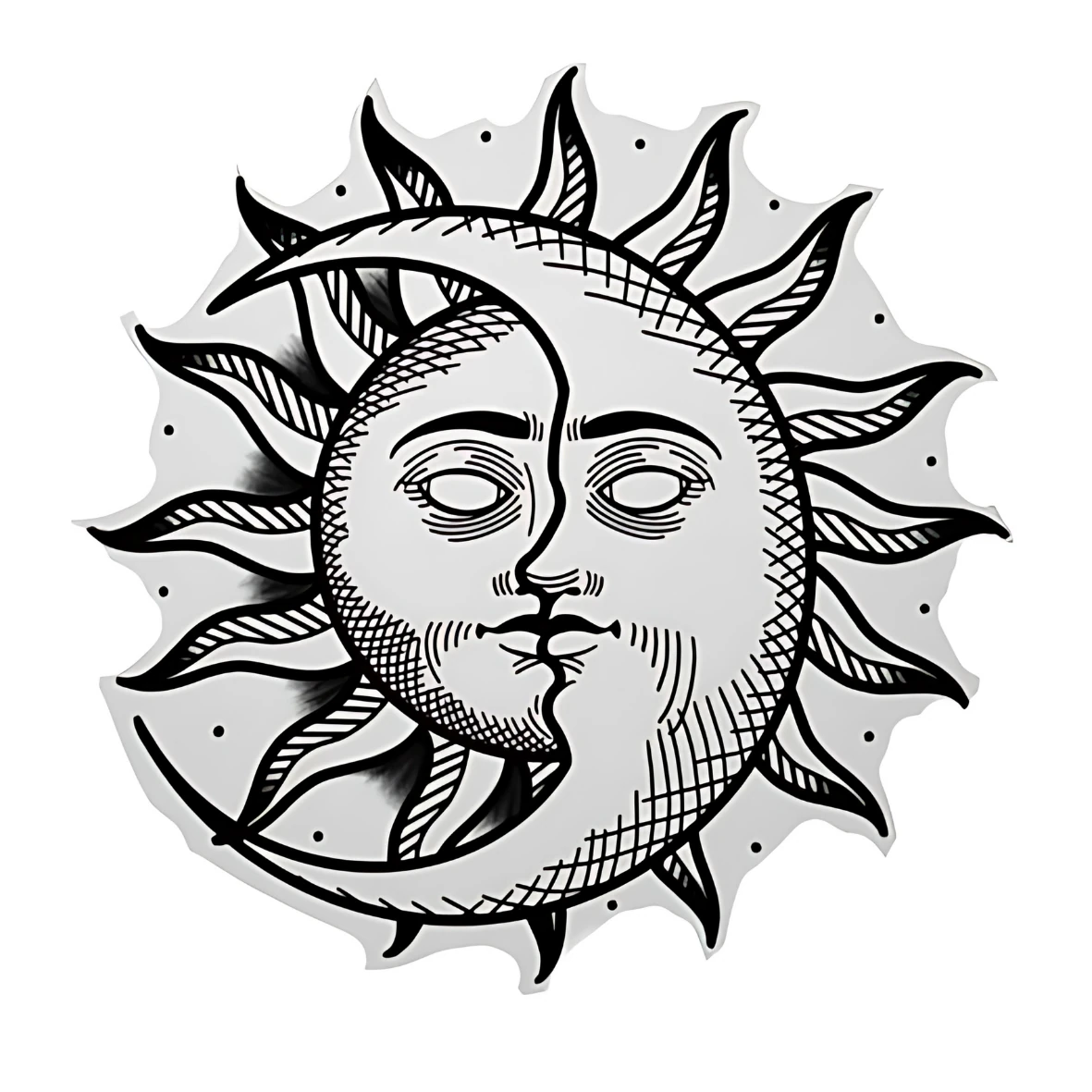 Soon and Moon sticker 6cm