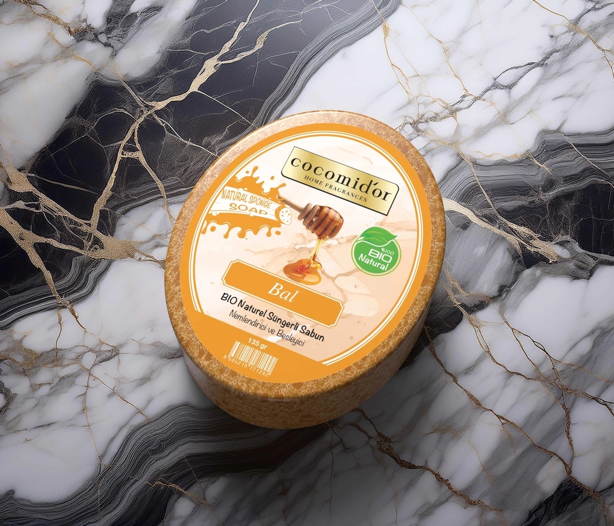 Süngerli Sabun Bal Aromalı Honey