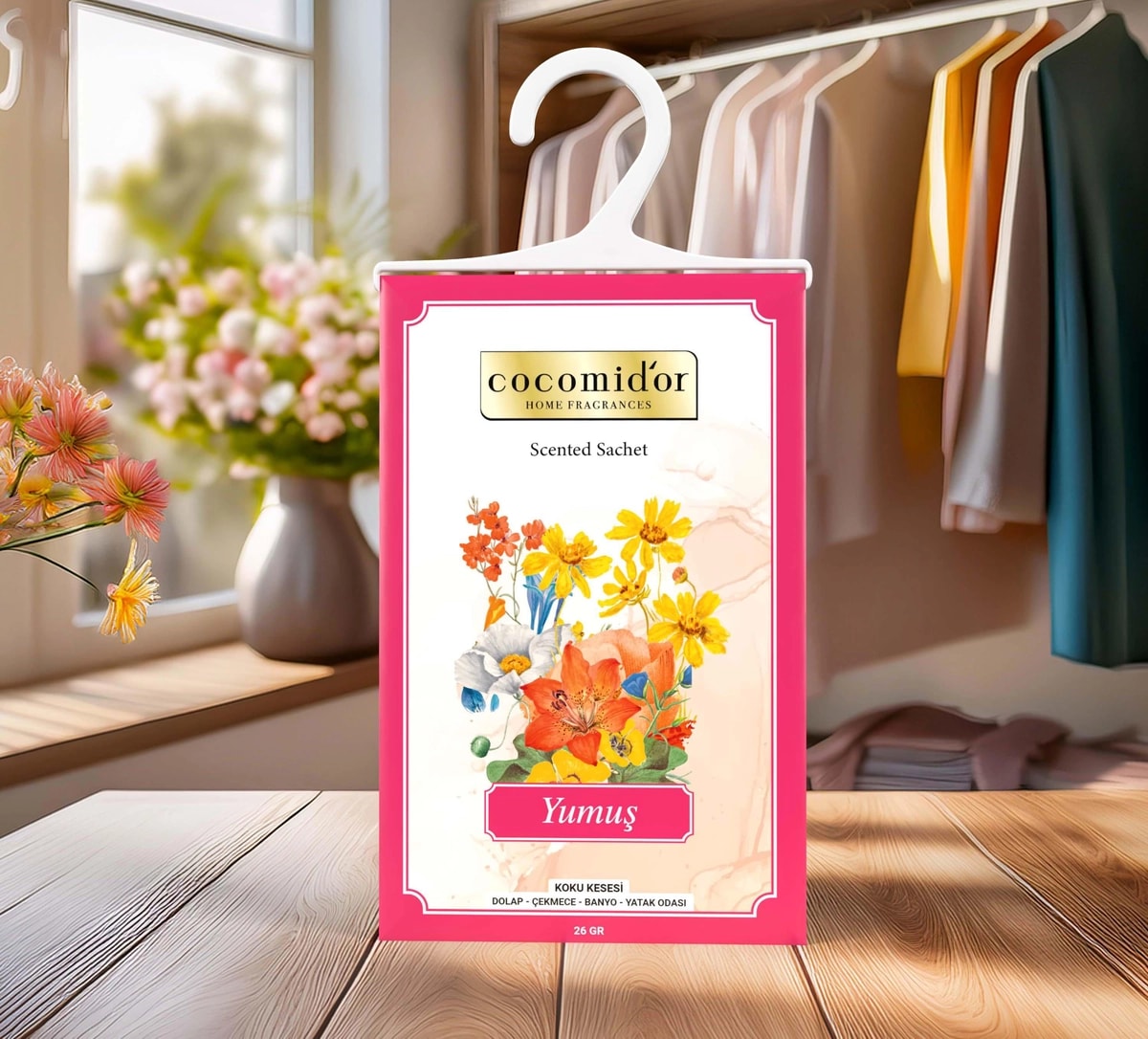 Askılı Dolap Kokusu Yumoş Mix Çiçek