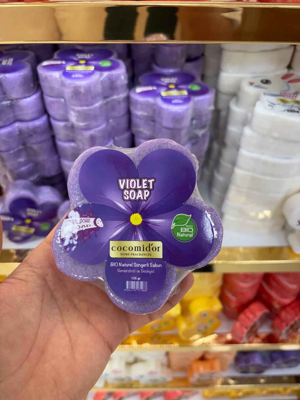 Süngerli Sabun Violet