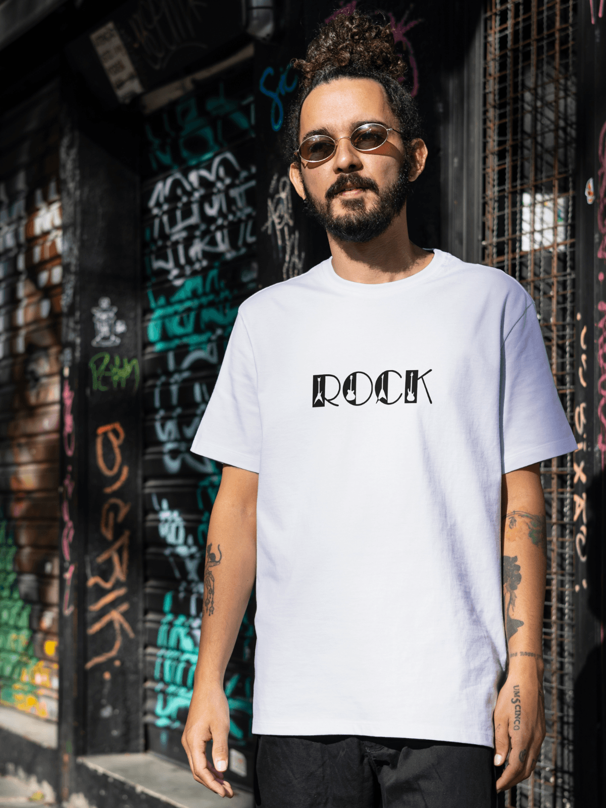 Rock baskılı tshirt byanatoli