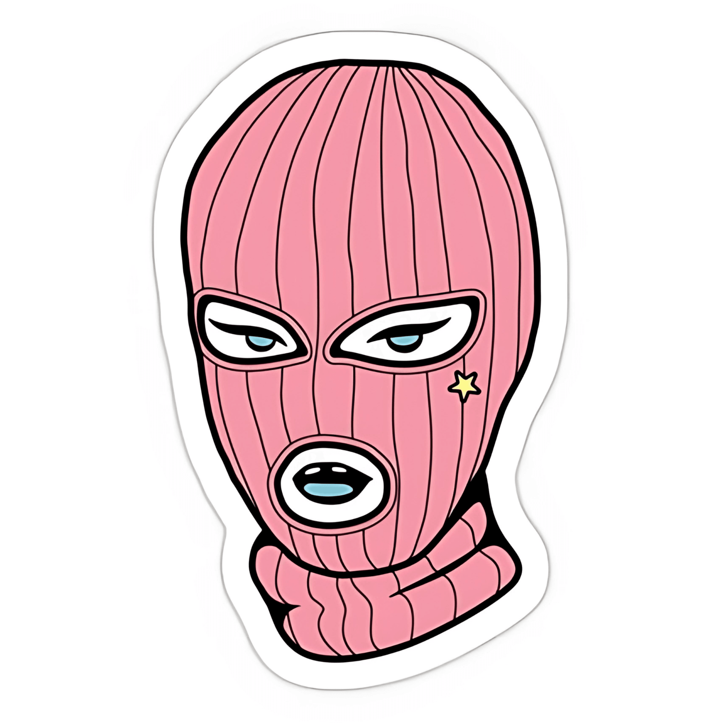Bandit girl sticker şeffaf 6cm