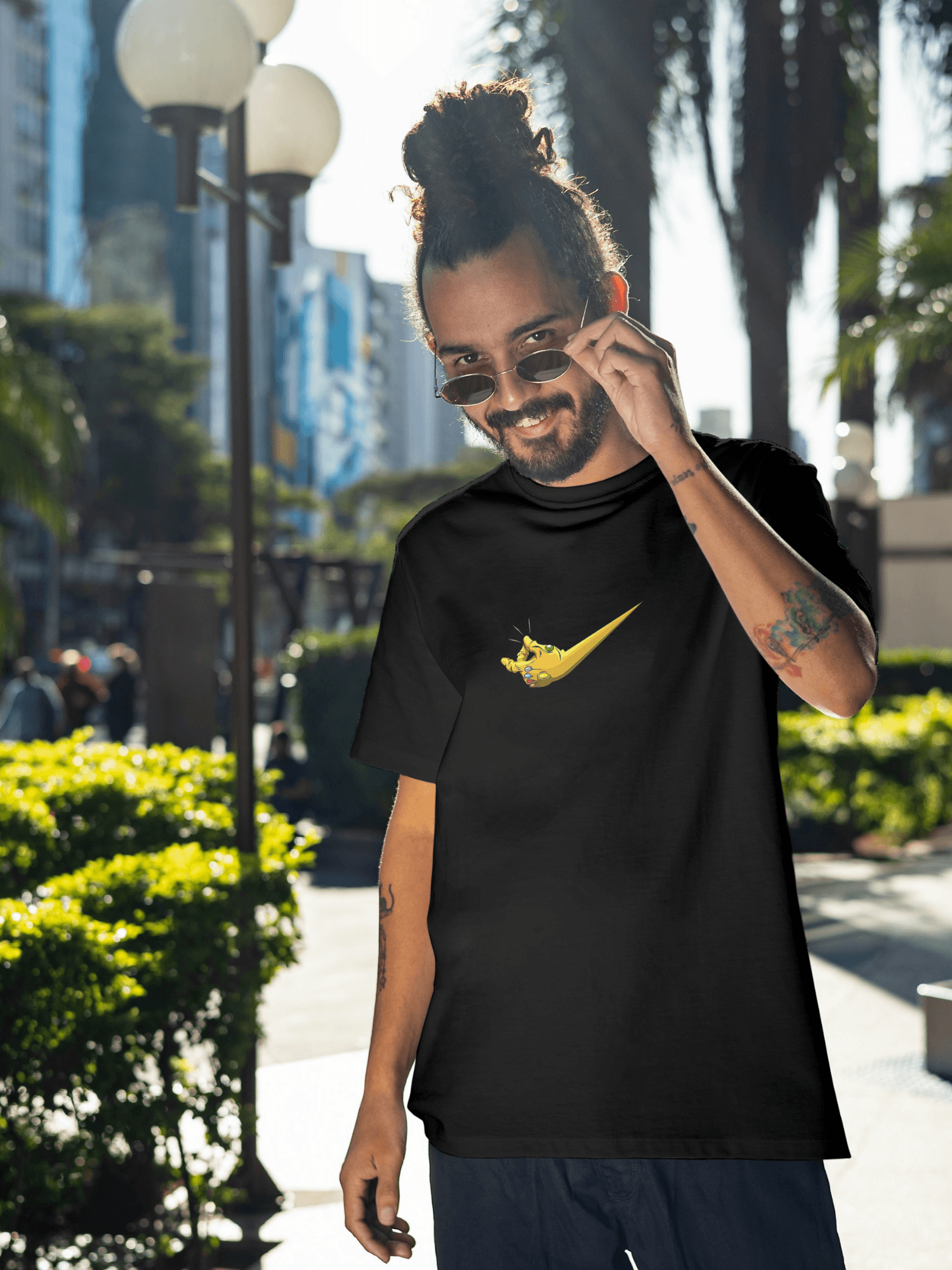 İnfinity Gamlet + Swoosh basklı tshirt byanatoli