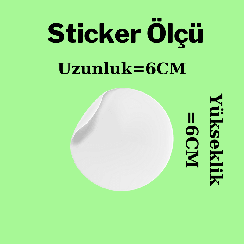 Gibson 6cm sticker sap ve gövde için 