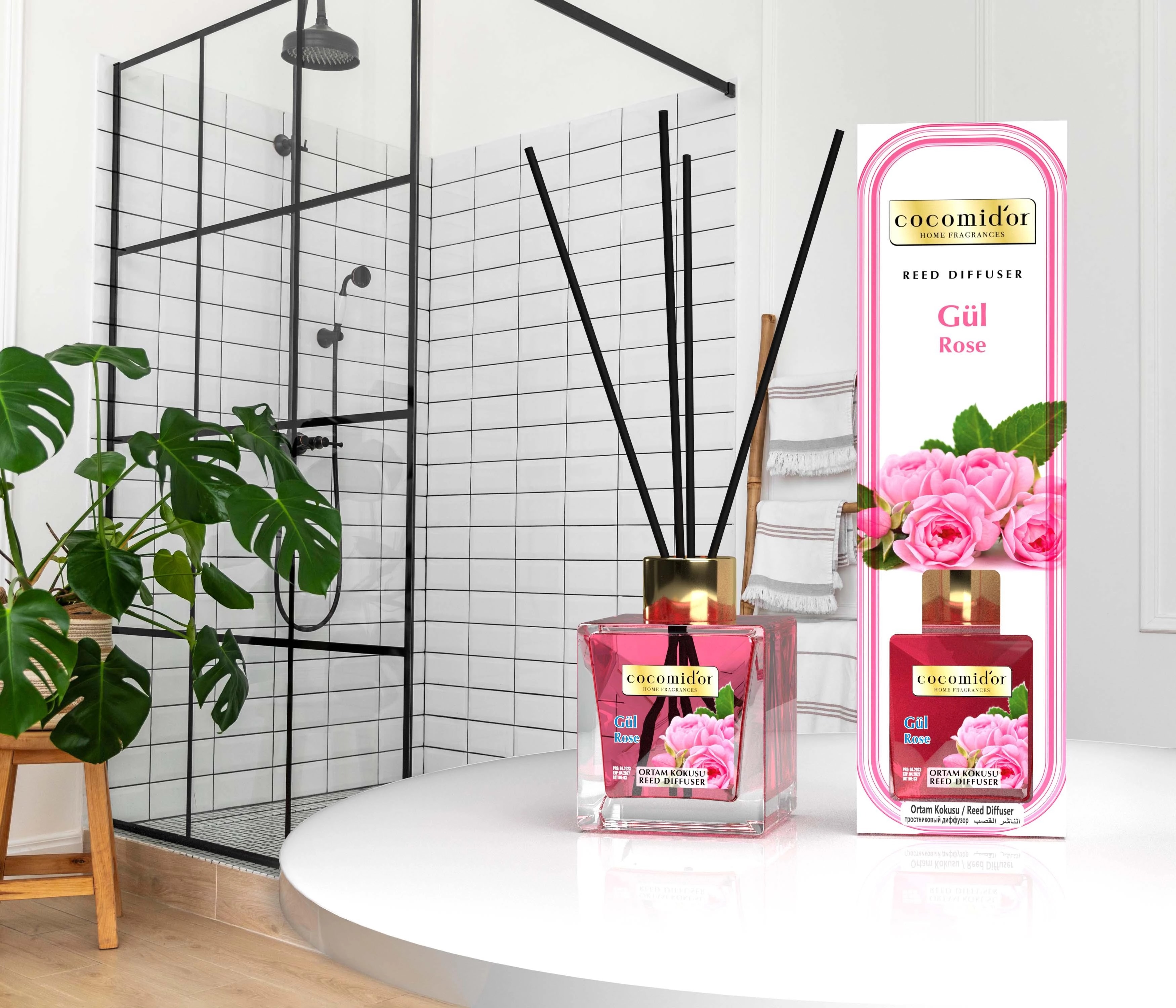 Çubuklu Oda Parfümü Gül Rose 200 ml