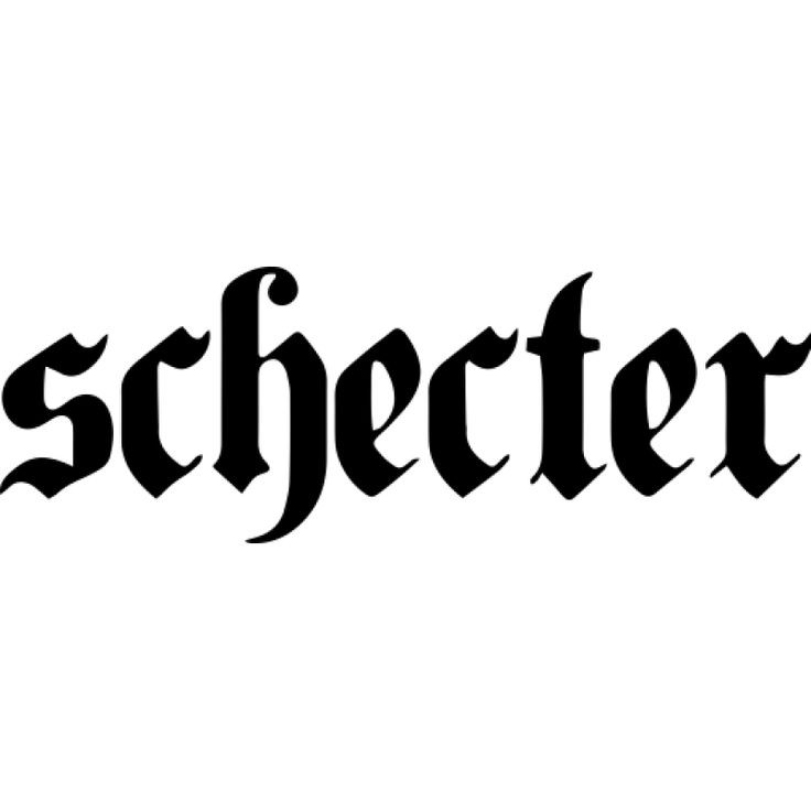 Schecter Yazılı sticker 6cm sap ve gövde kısmı için