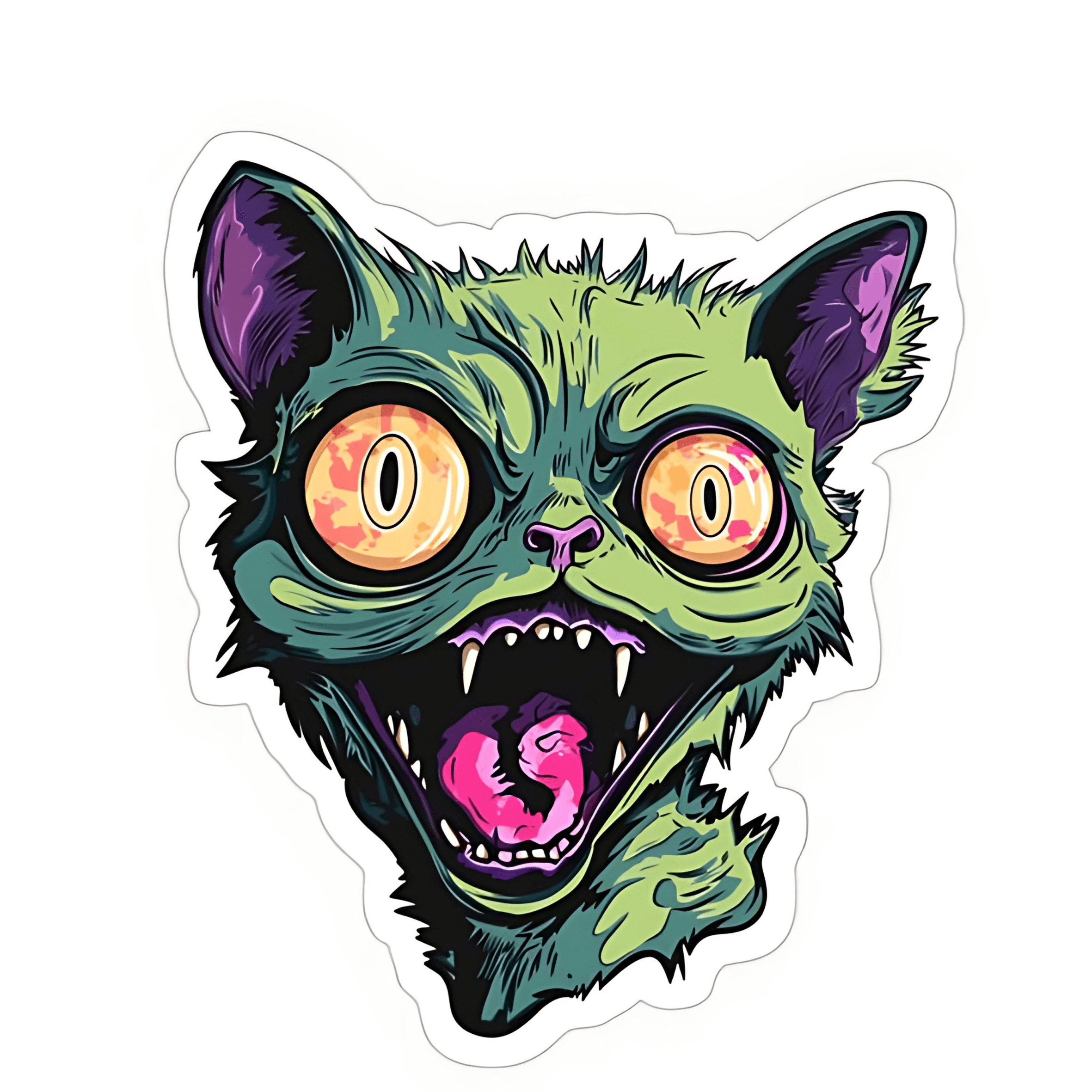 Zombi Cat şeffaf 6cm