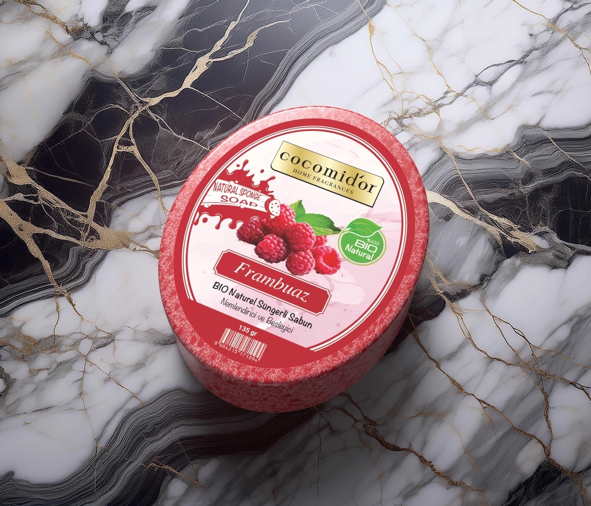 Süngerli Sabun Frambuaz Kokulu