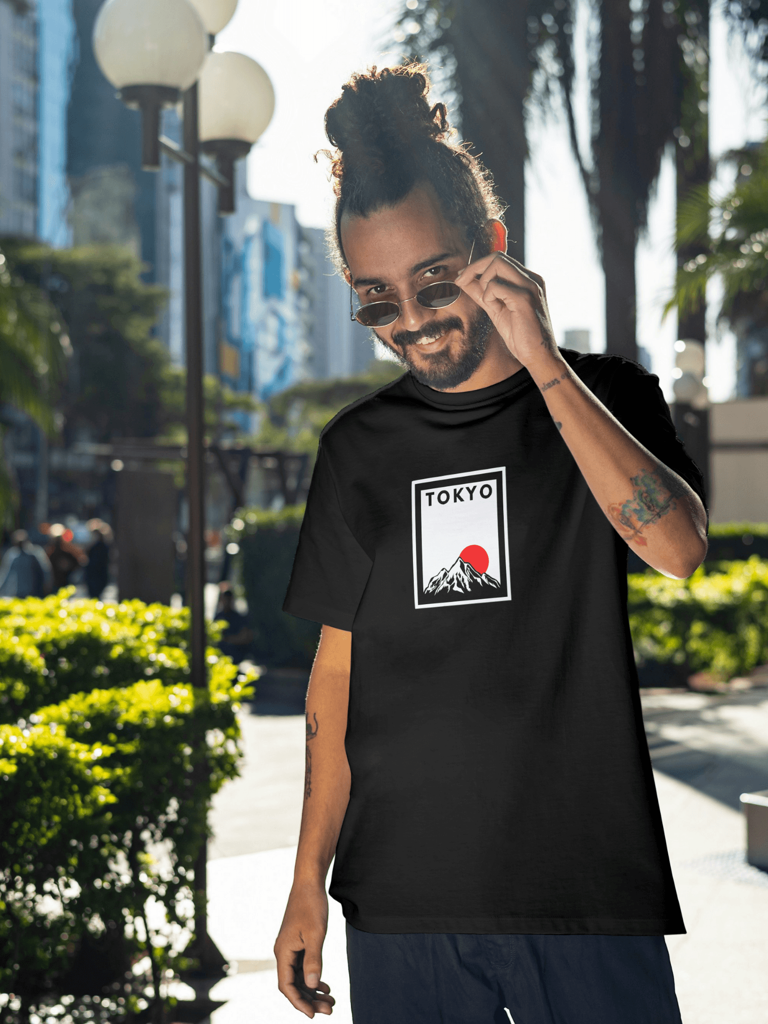 Tokyo basklı tshirt byanatoli