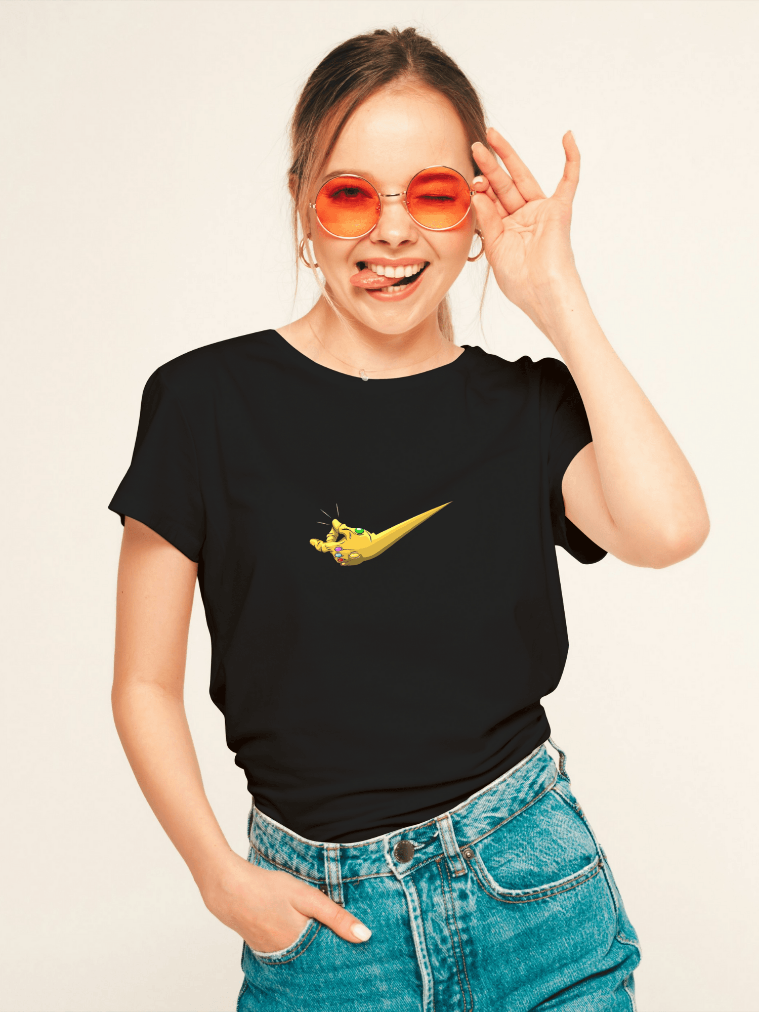 Swoosh and Gamblet baskılı tshirt byanatoli
