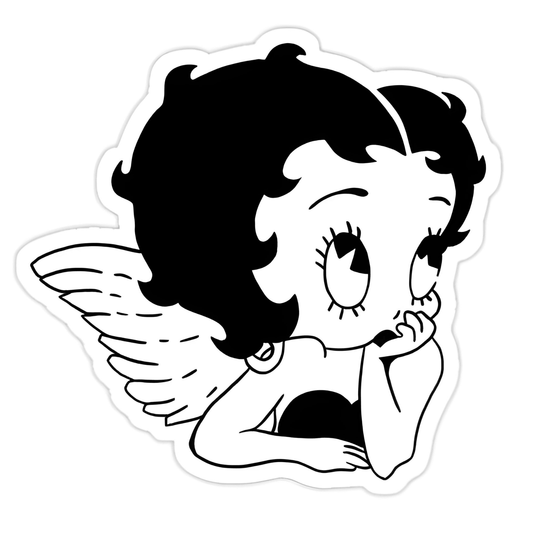 Betty Boop sticker 6cm 