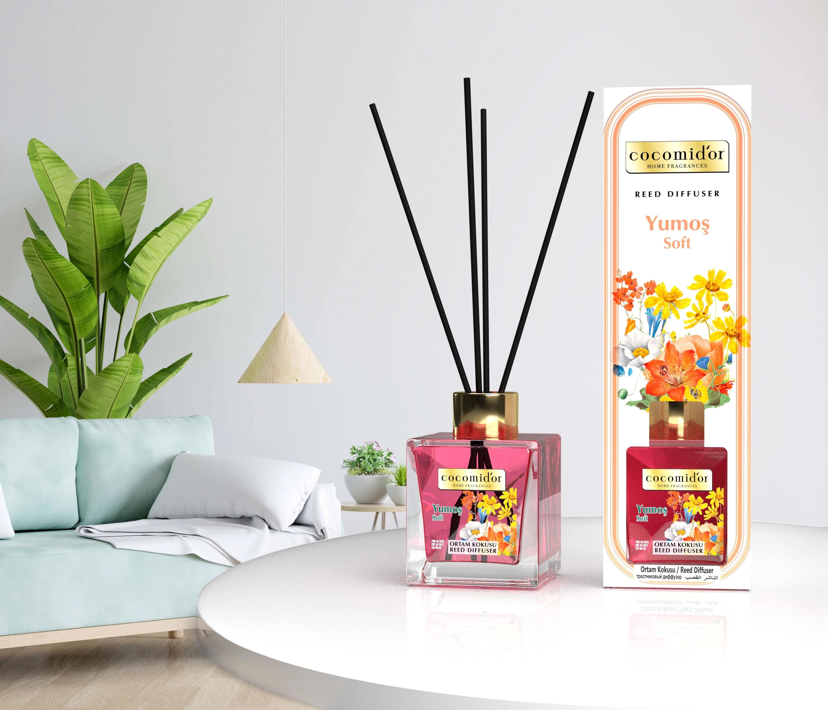 Çubuklu Oda Parfümü Yumoş Karışık Çiçek 200ml