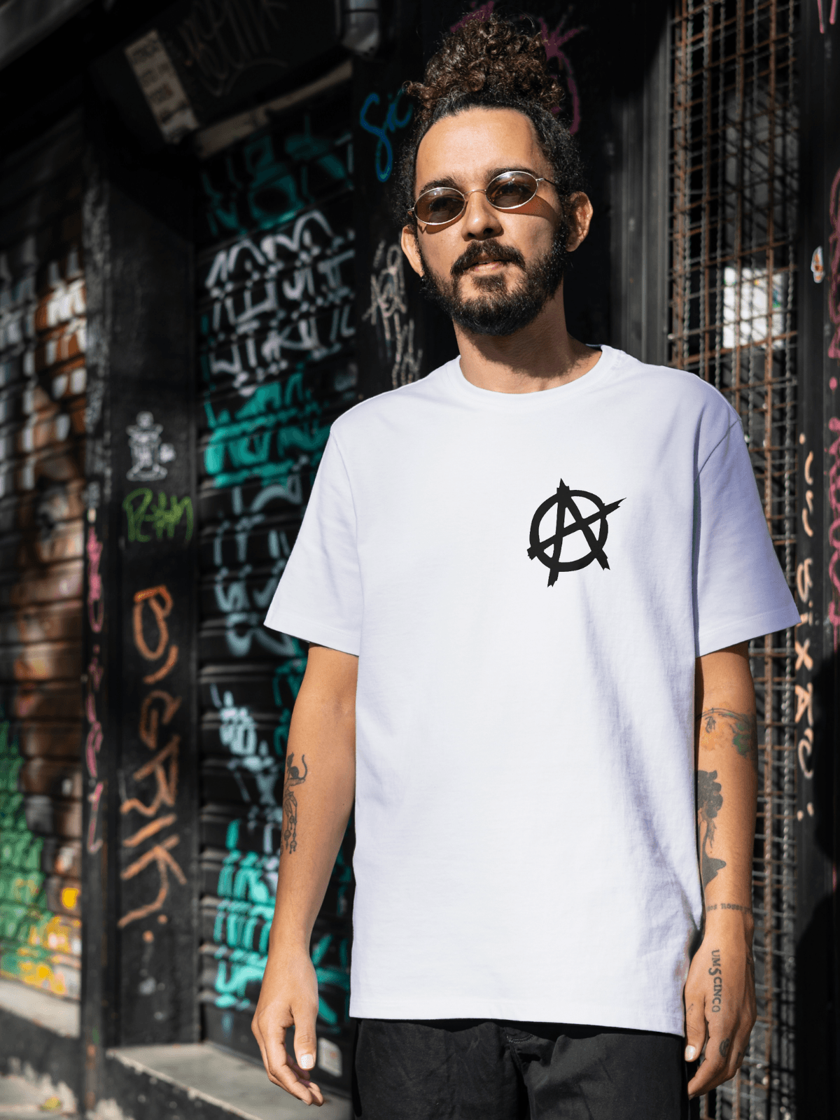 Anarchy baskılı tshirt byanatoli