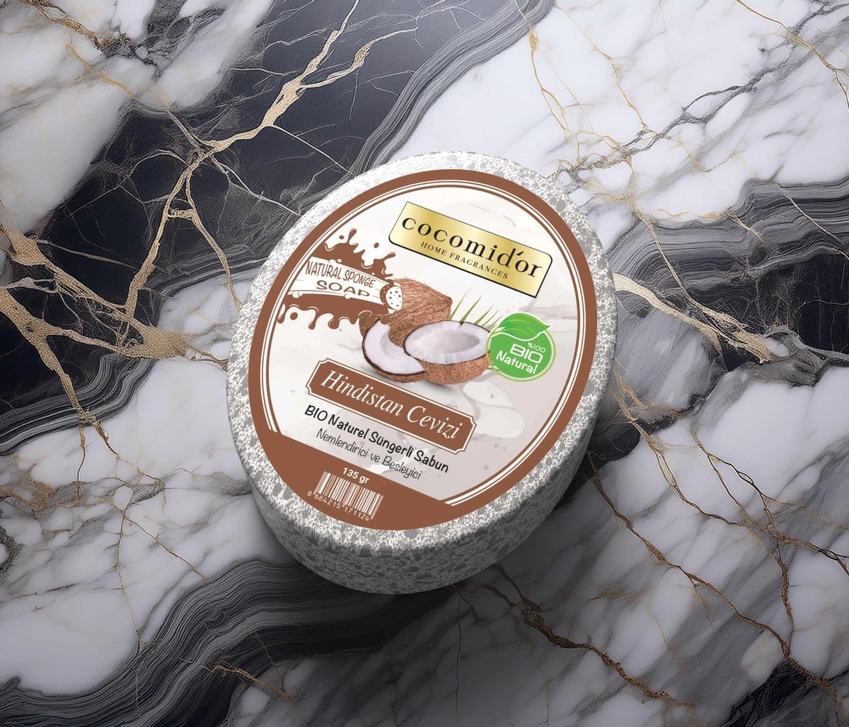 Süngerli Sabun Hindistan Cevizi Coconut