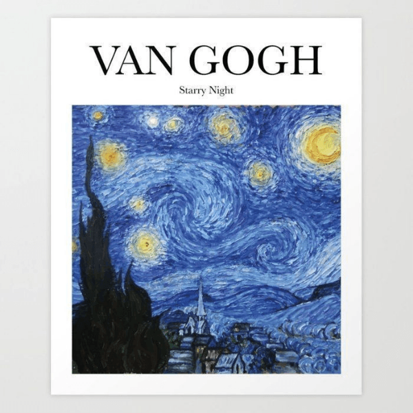 Van Gogh Yıldızlı Geceler – Van Gogh Sticker Koleksiyonu