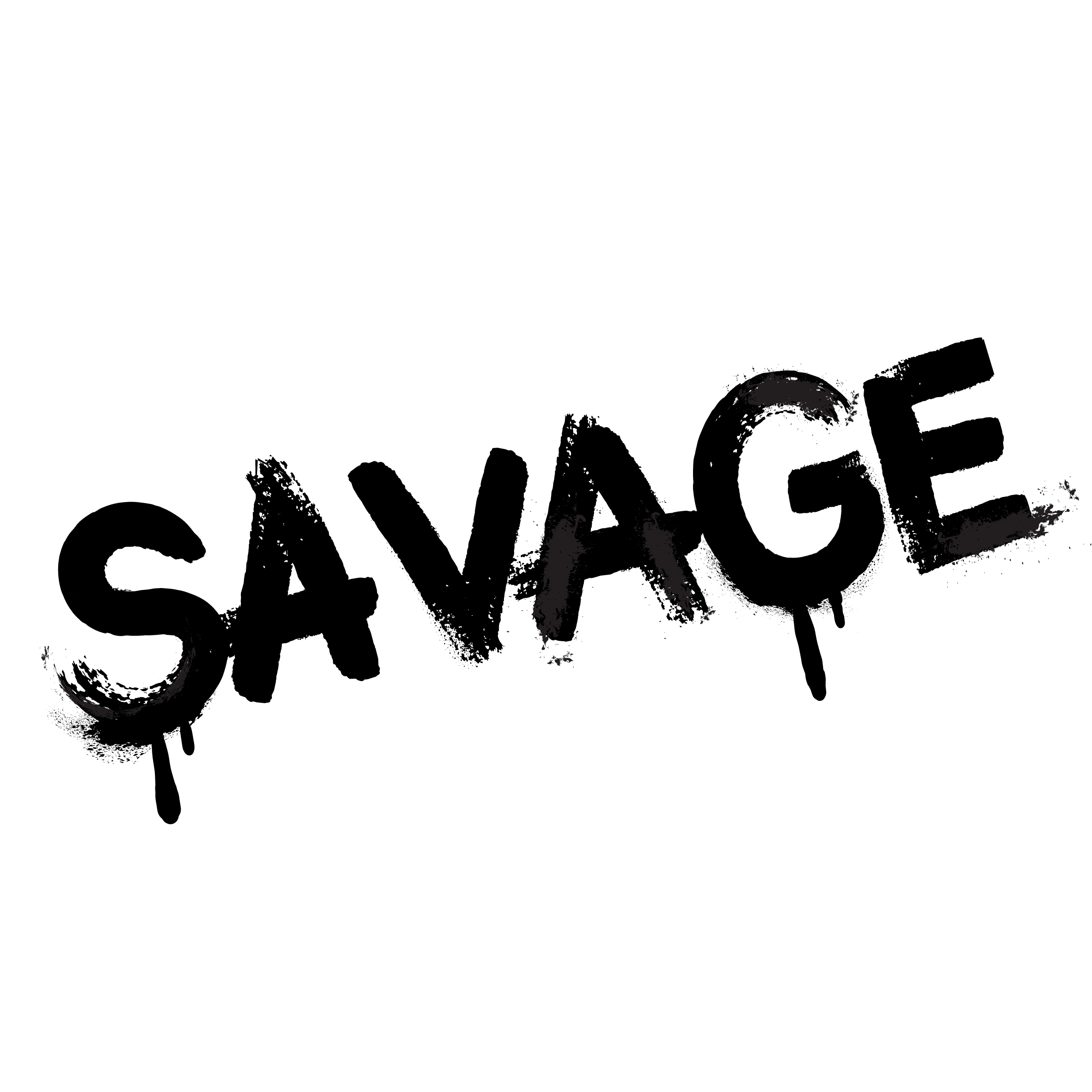 Savage band sticker 6cm şeffaf