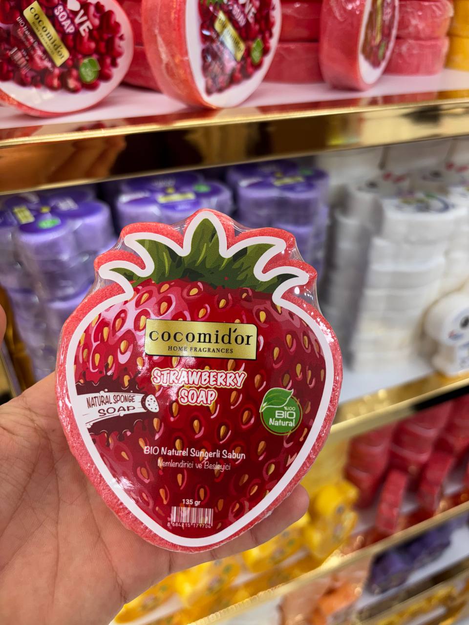 Süngerli Sabun Çilekli Strawberry