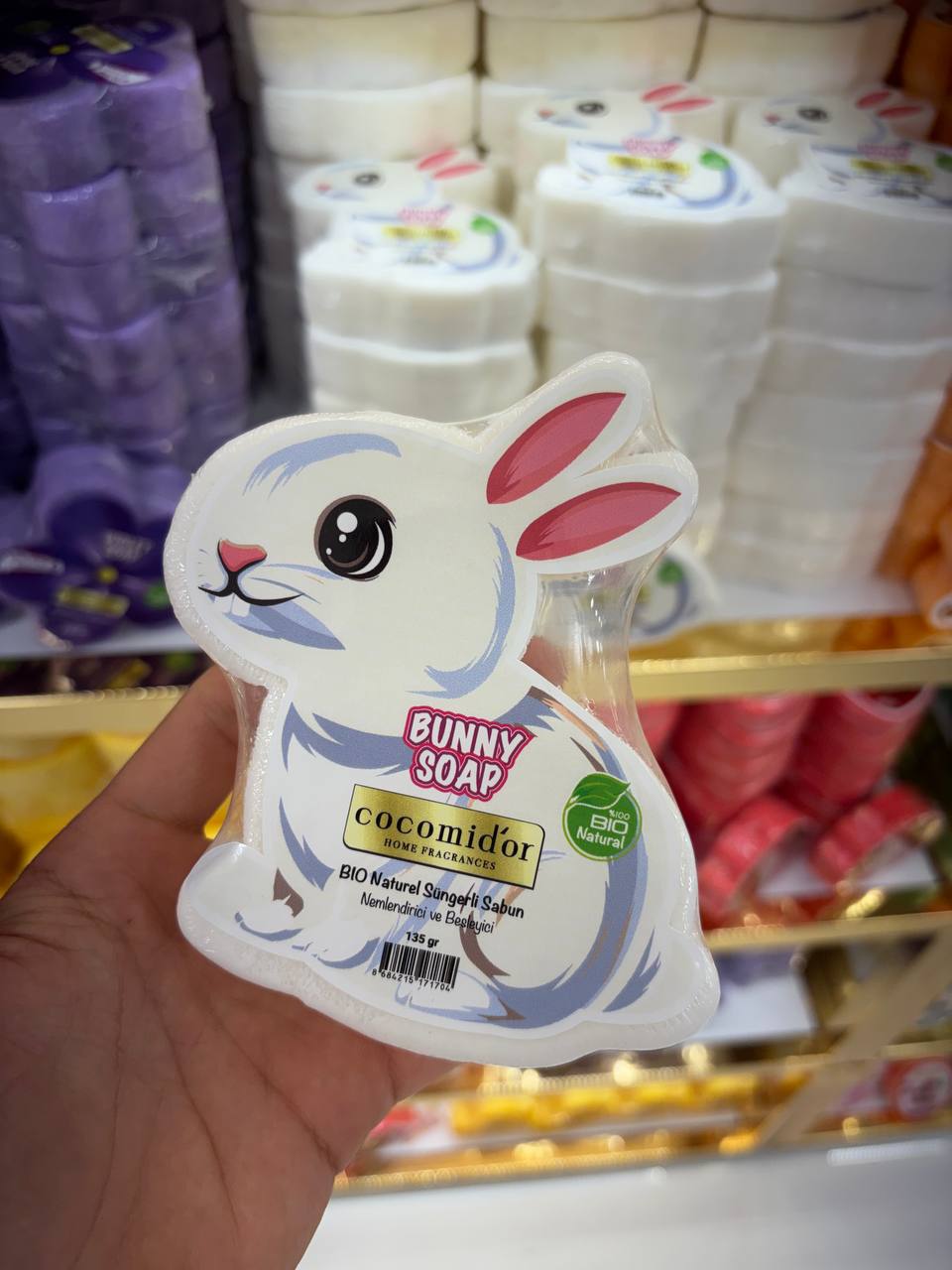 Süngerli Sabun Tavşan Çocuk Sabunu