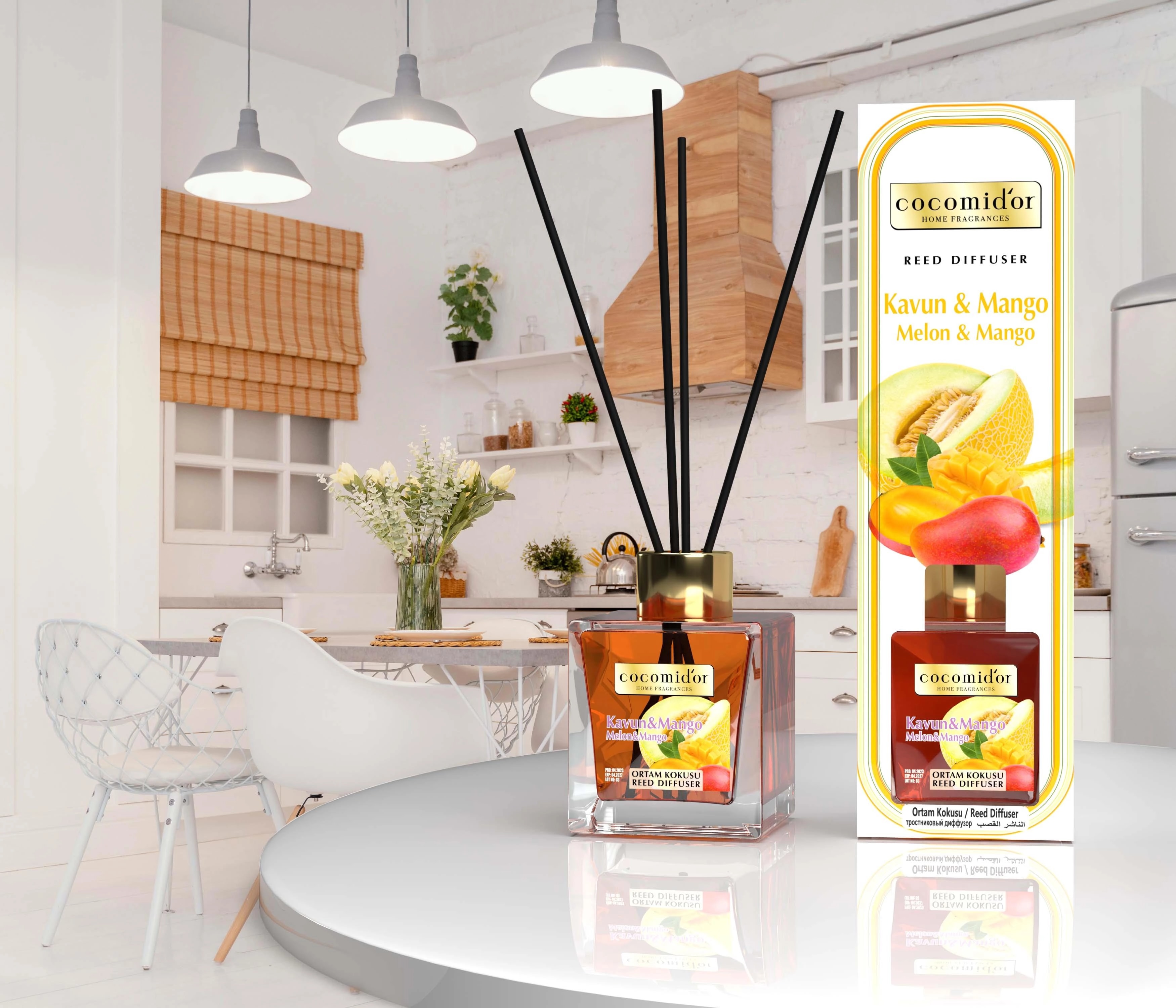 Çubuklu Oda Parfümü Kavun Mango Melon 200ml