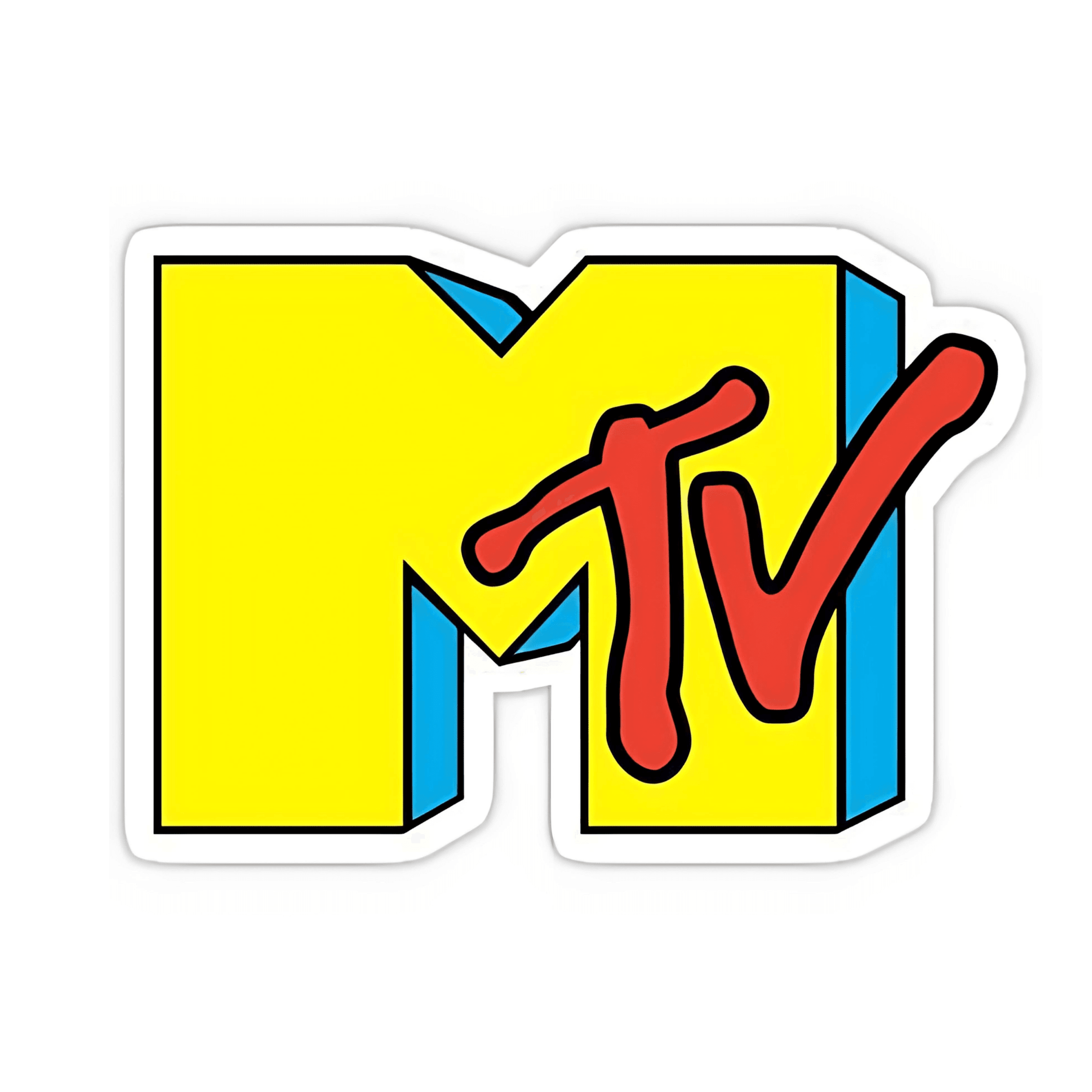 MTV  Sticker  6cm şeffaf 