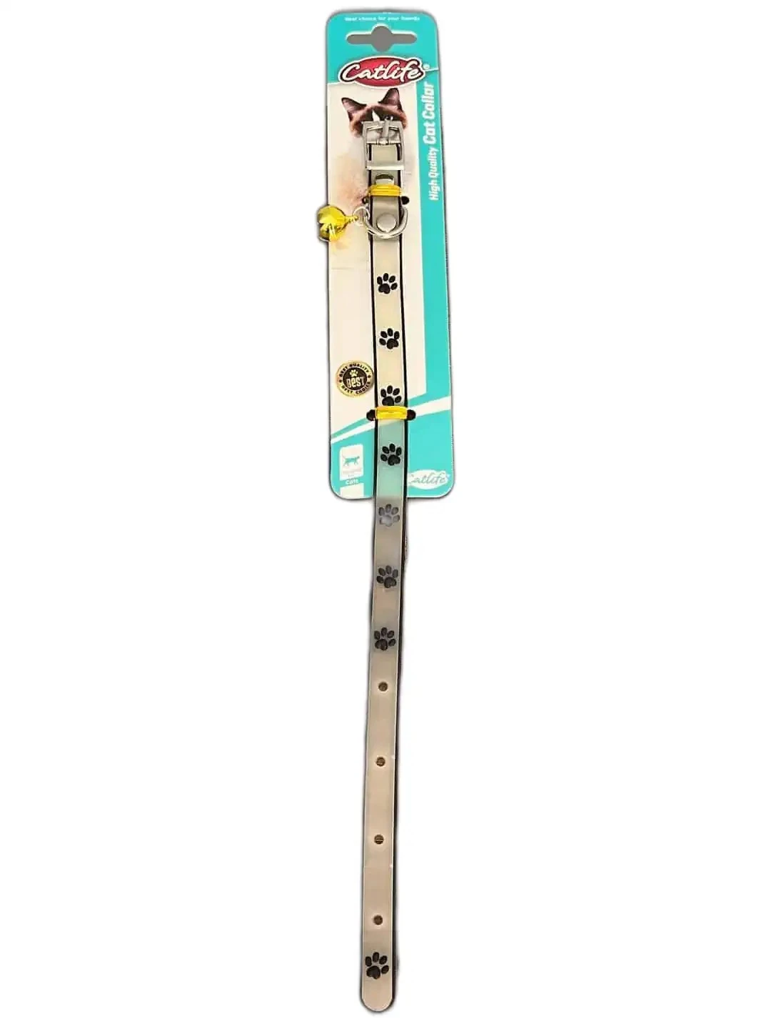 Pati Desenli Silikon Kedi Boyun Tasması