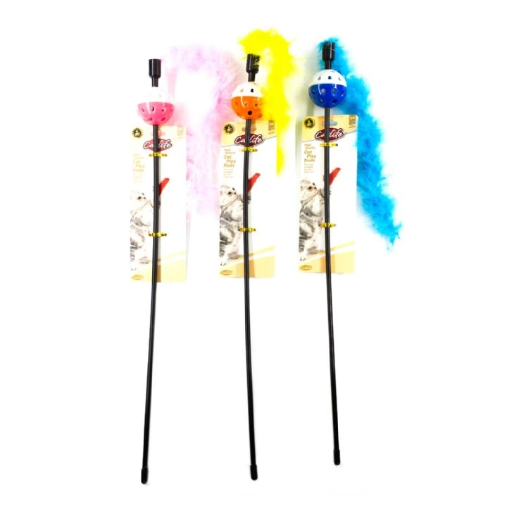 Kediler İçin Oyuncak Olta Tüylü (Rastgele Renk Gönderilir)