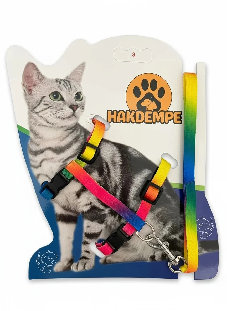 Gökkuşağı Kedi Bel Tasması