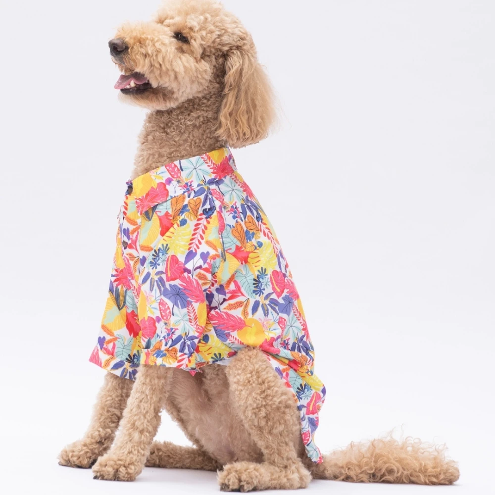  Miami Desenli Büyük Gömlek - 2XL