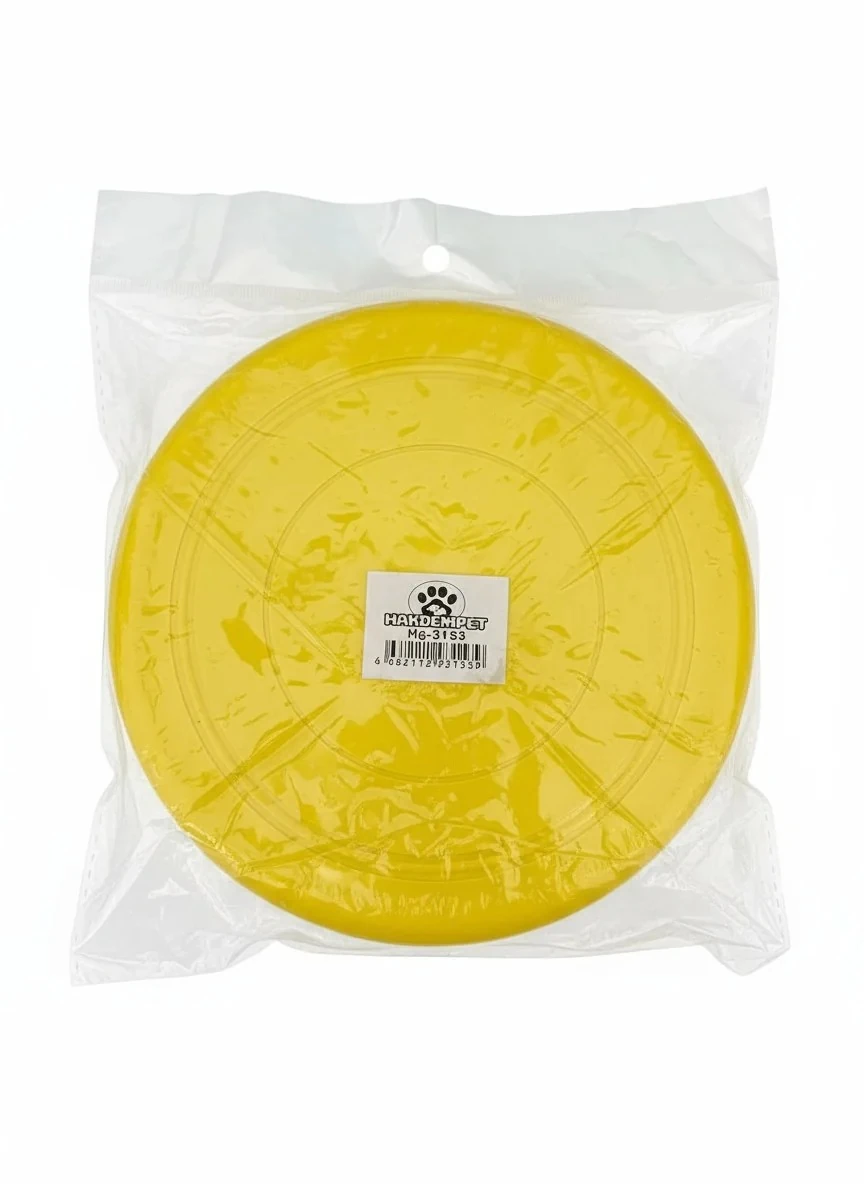Köpek Oyuncağı Frizbi Silikon Sarı 