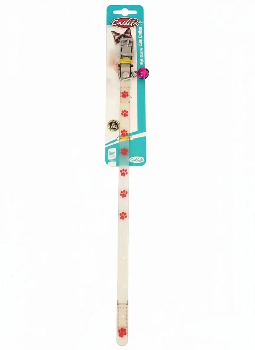 Pati Desenli Silikon Kedi Boyun Tasması