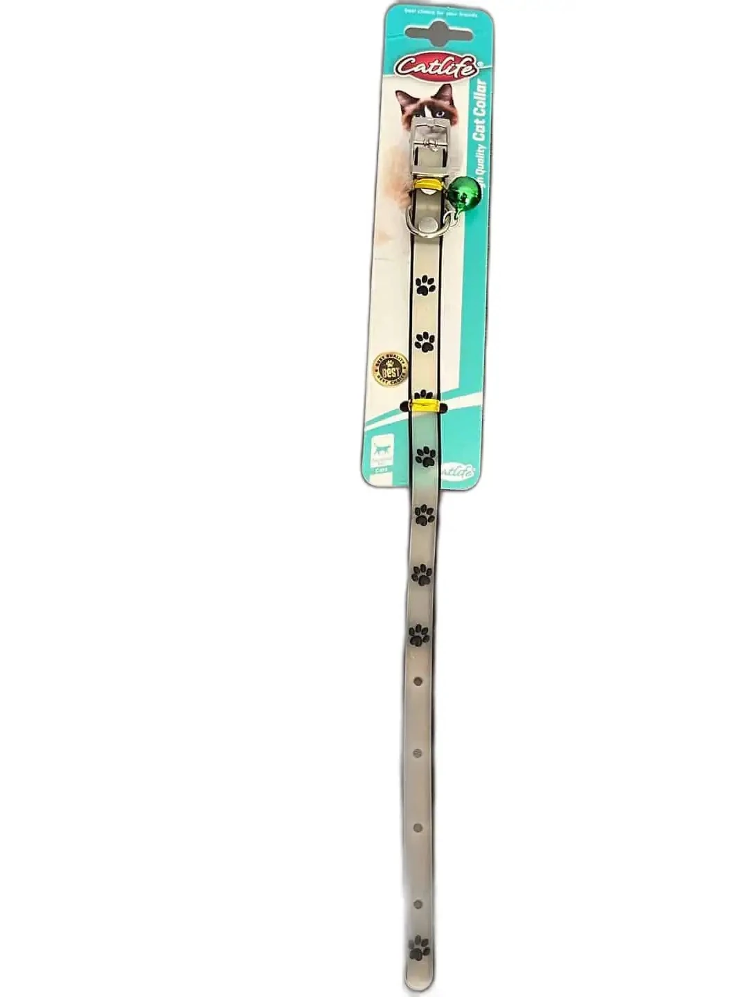 Pati Desenli Silikon Kedi Boyun Tasması