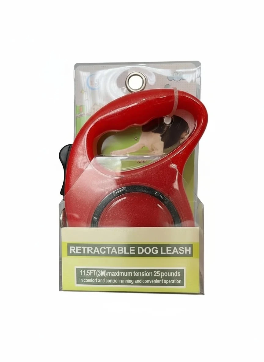 Köpek Gezdirme Tasması Klasik 3 Metre Kırmızı